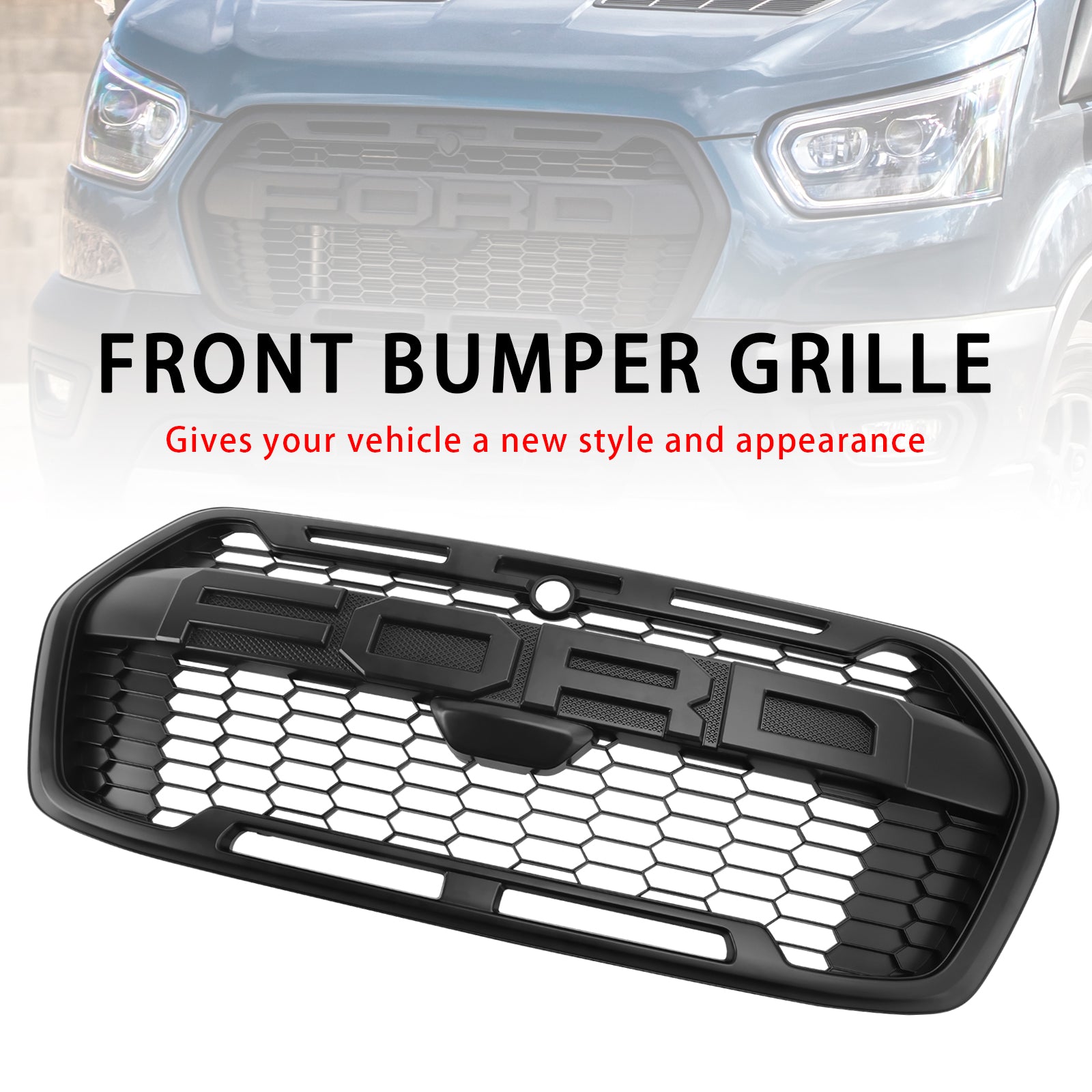 2019-2024 Ford Transit MK8 Trail Raptor-stijl voorbumpergrille 2467809