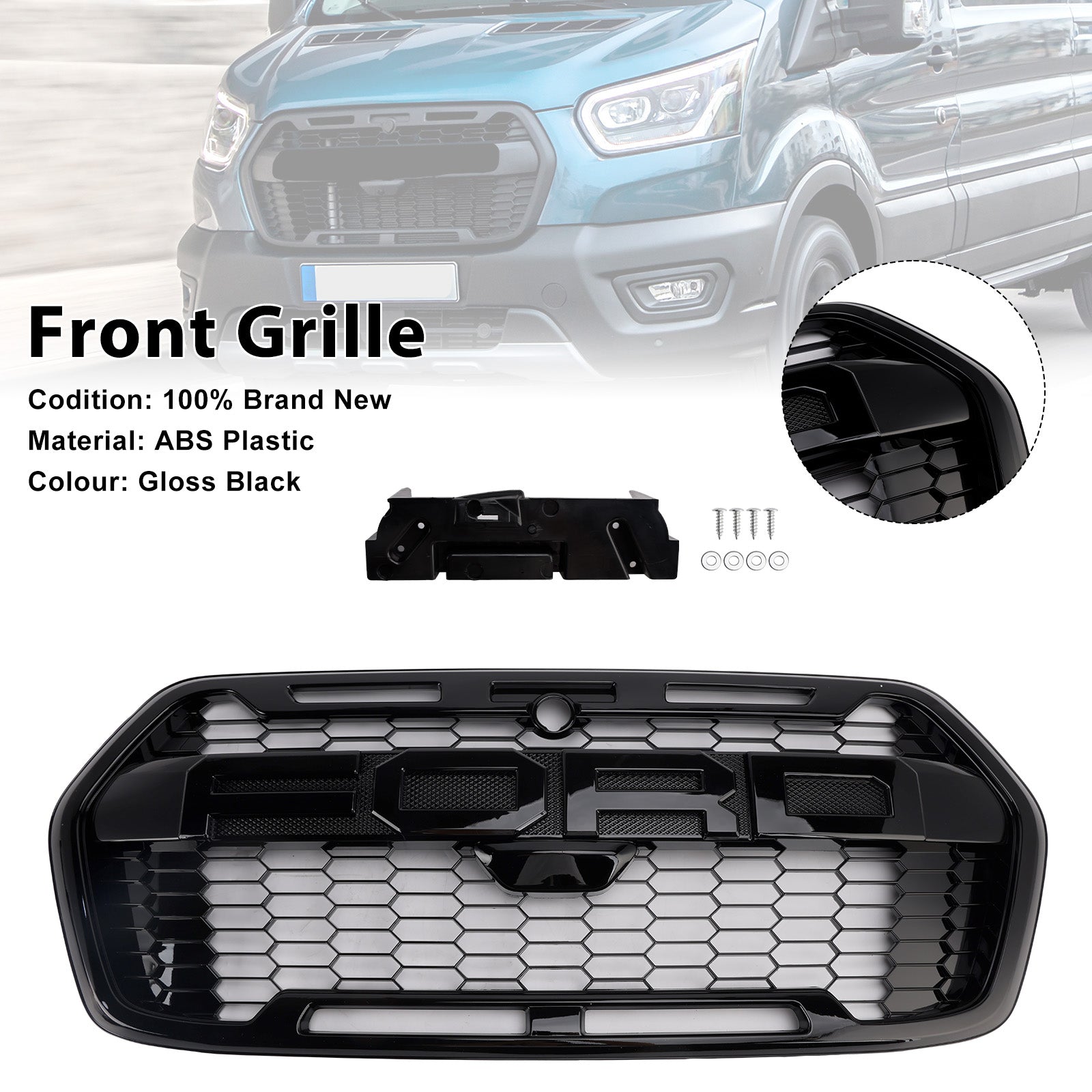 Ford Transit MK8 Trail Raptor-stijl voorbumpergrille vanaf 2019 2467809