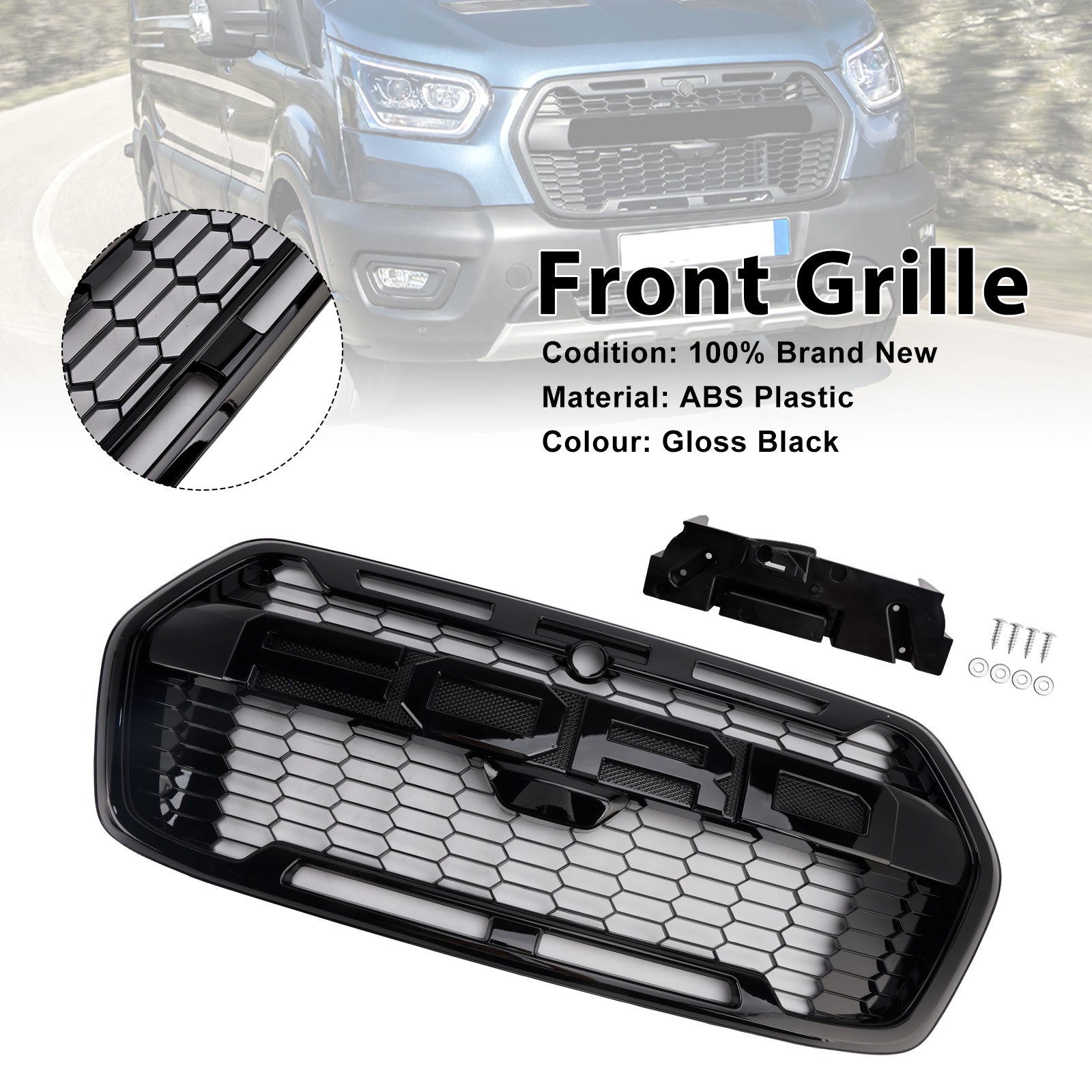 Ford Transit MK8 Trail Raptor-stijl voorbumpergrille vanaf 2019 2467809