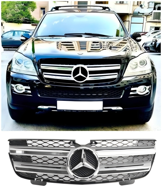 2010-2012 Mercedes Benz Classe GL X164 GL350 Grille de pare-chocs avant chromée