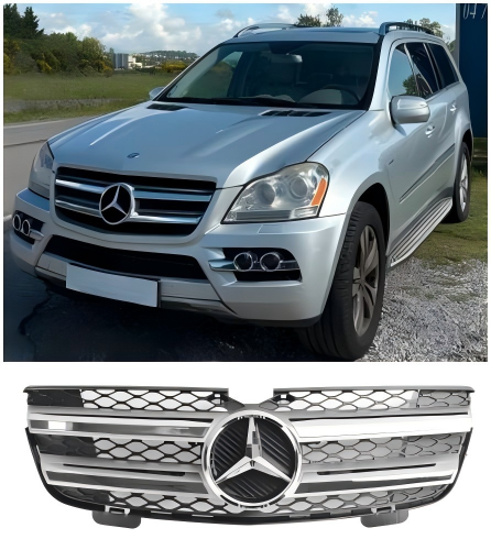 2010-2012 Mercedes Benz Classe GL X164 GL350 Grille de pare-chocs avant chromée