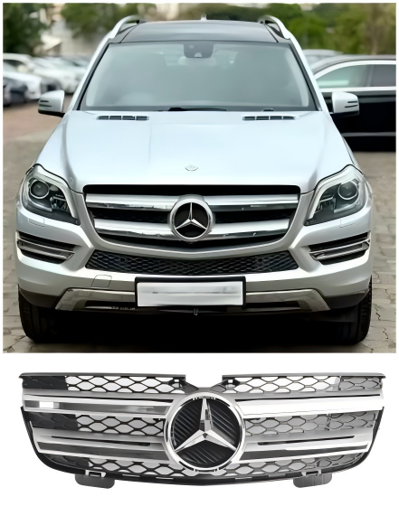 2010-2012 Mercedes Benz Classe GL X164 GL350 Grille de pare-chocs avant chromée