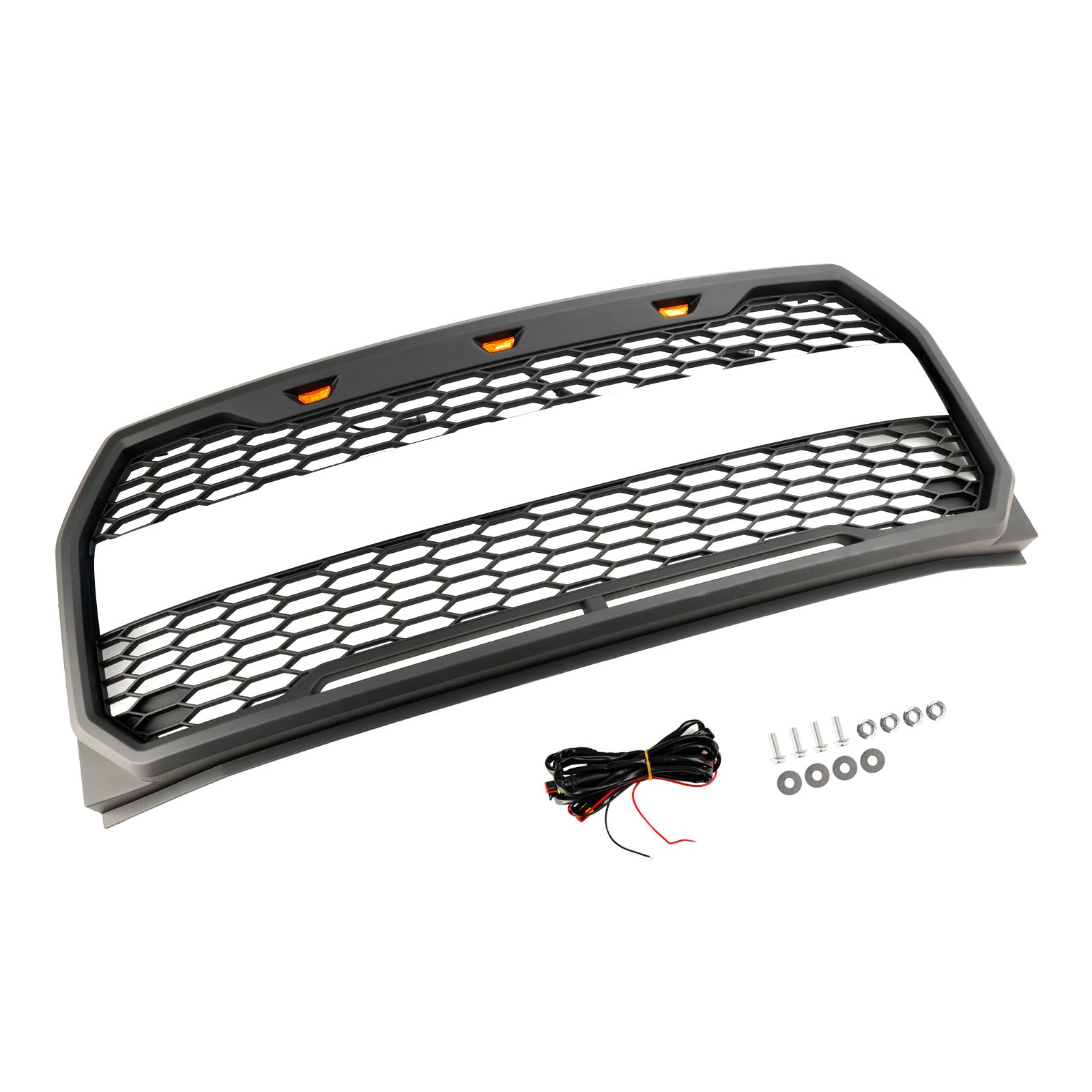 2015 2016 2017 Ford F150 Raptor Stijl W/LED Vervanging Voorbumper Grill Grille