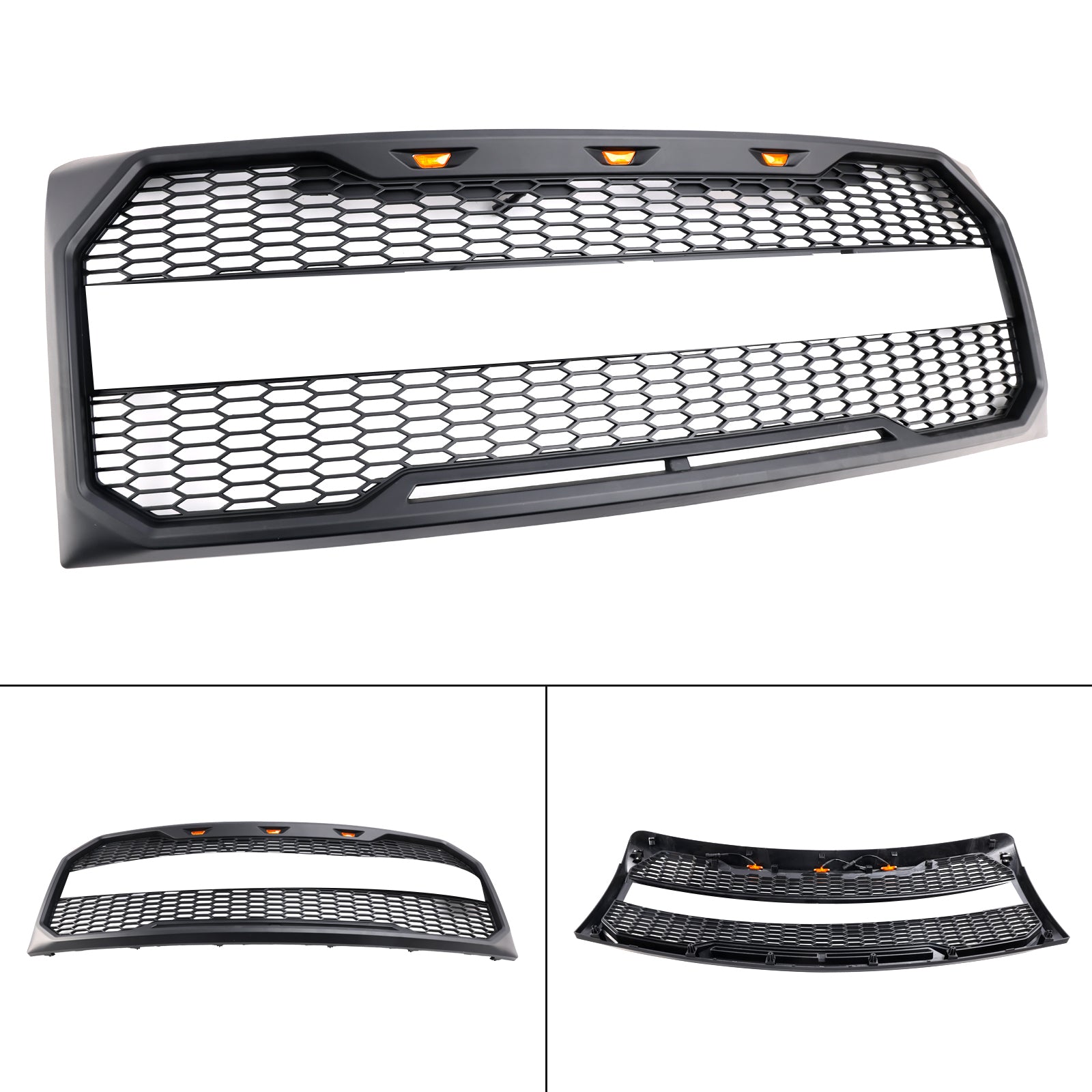 2009 2010 2011 2012 2013 2014 Ford F150 Raptor Style Grille de pare-chocs avant avec LED noir