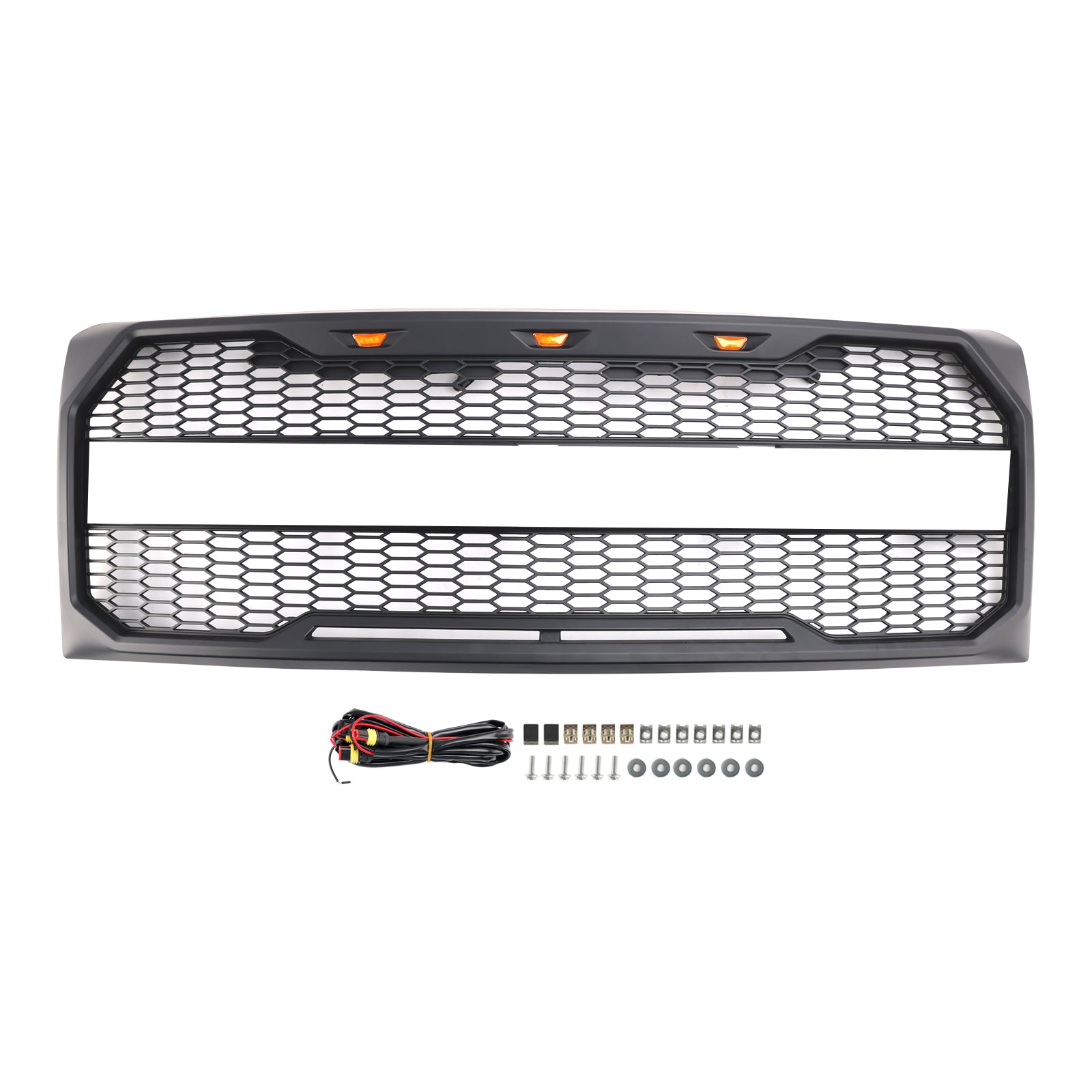 2009 2010 2011 2012 2013 2014 Ford F150 Raptor Style Grille de pare-chocs avant avec LED noir