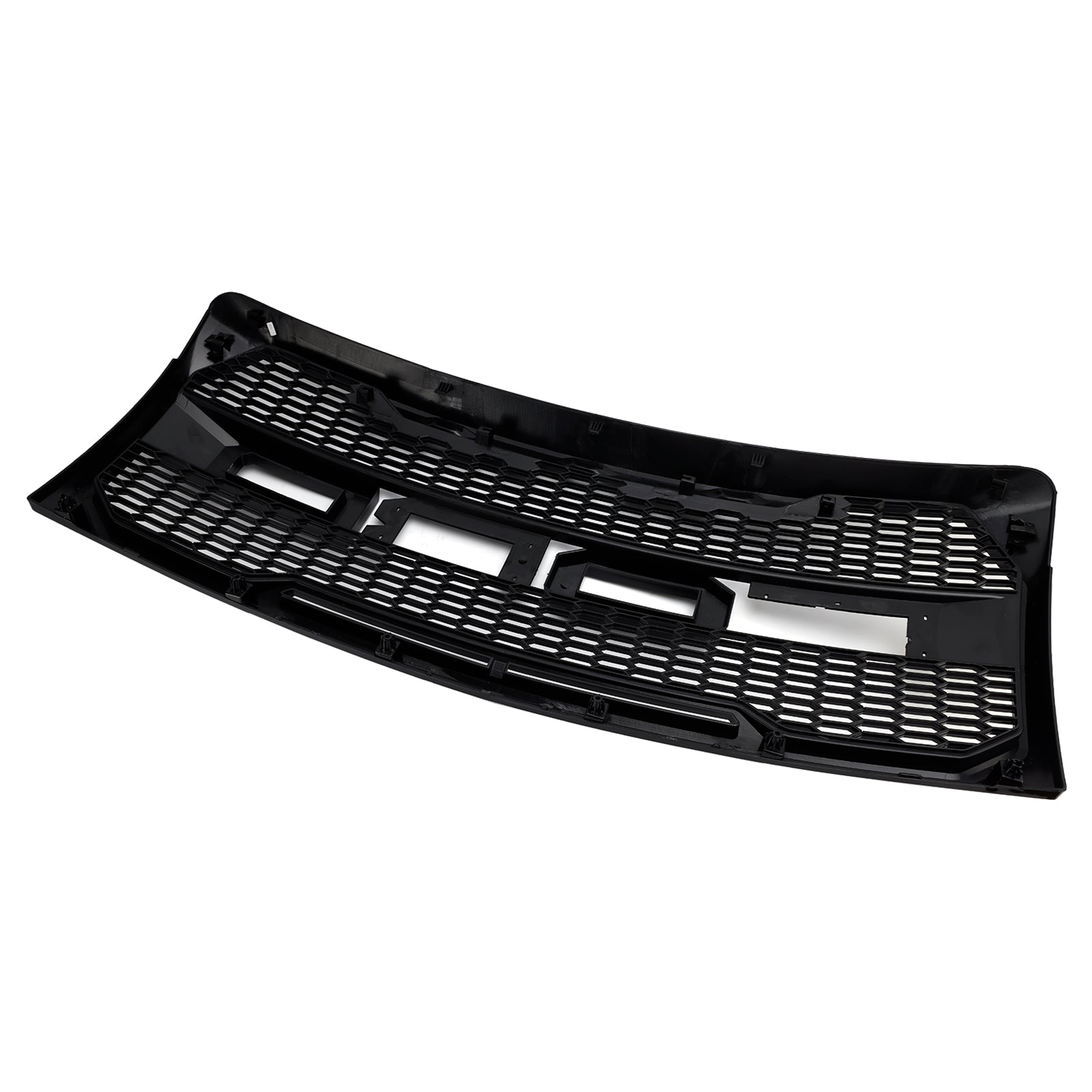 2009-2014 Ford F150 Gloss Black Raptor Style Front Bumper Grille Grill