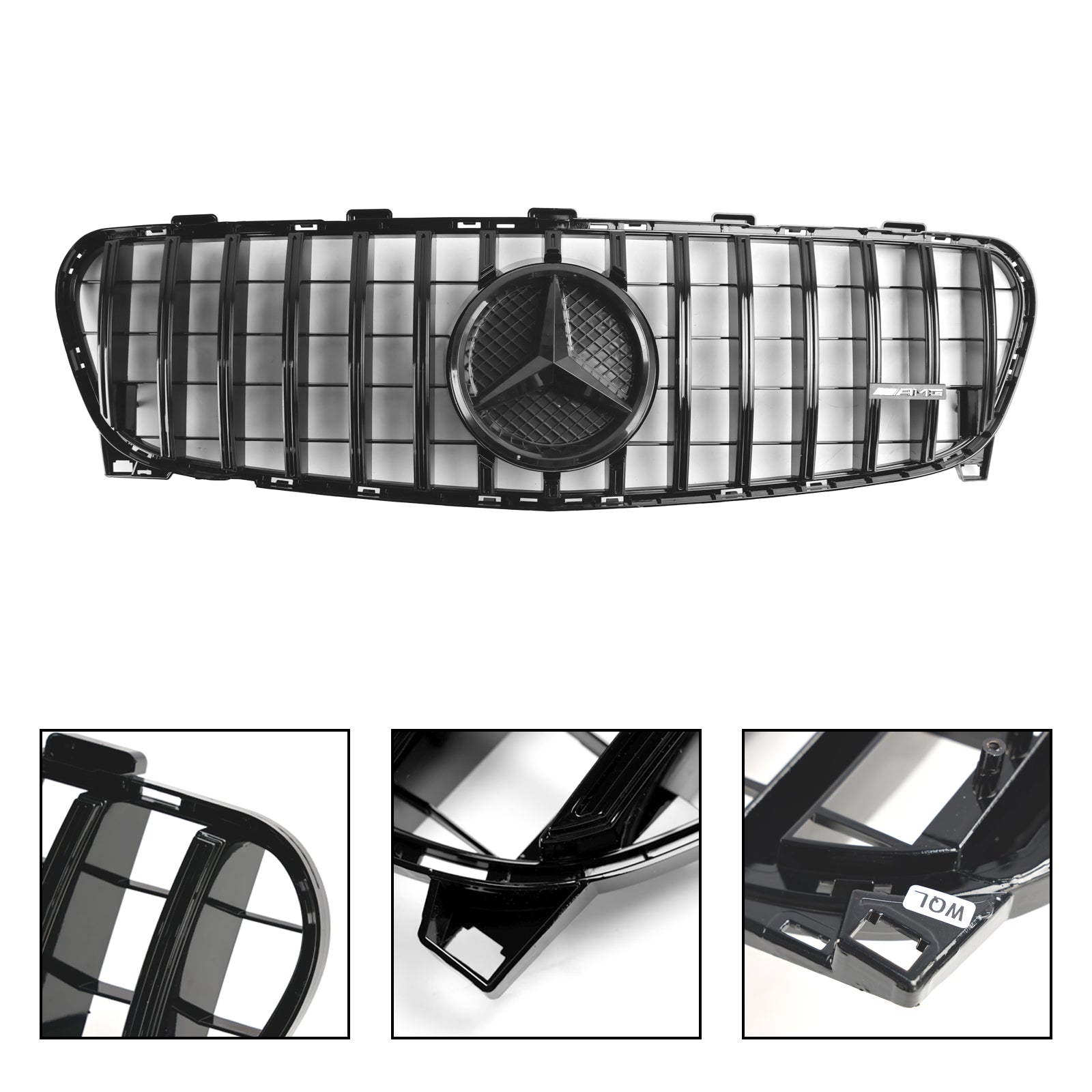 2017 2018 2019 Mercedes-Benz GLA W156 X156 Front Grille Facelift Zwart