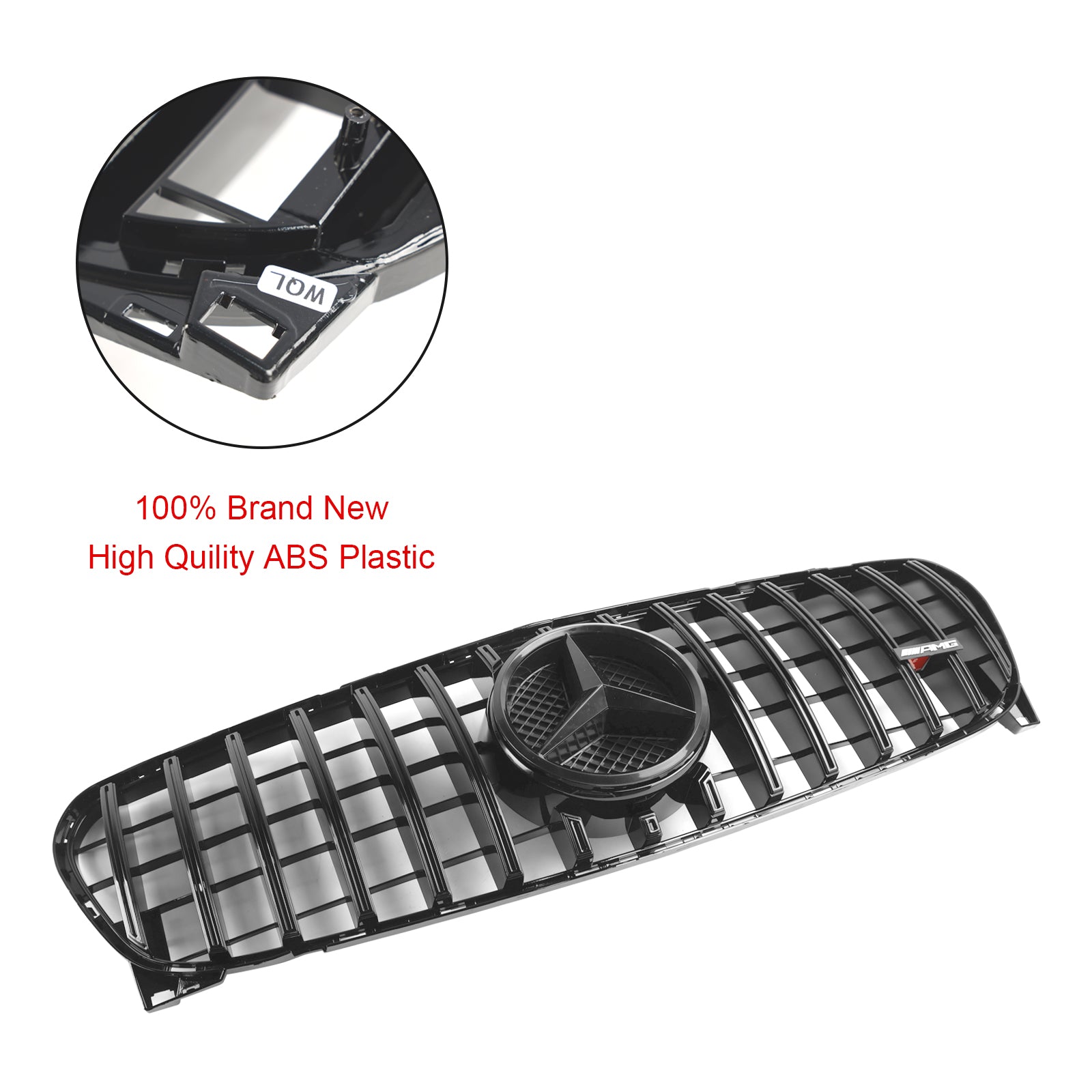 2017 2018 2019 Mercedes-Benz GLA W156 X156 Front Grille Facelift Zwart