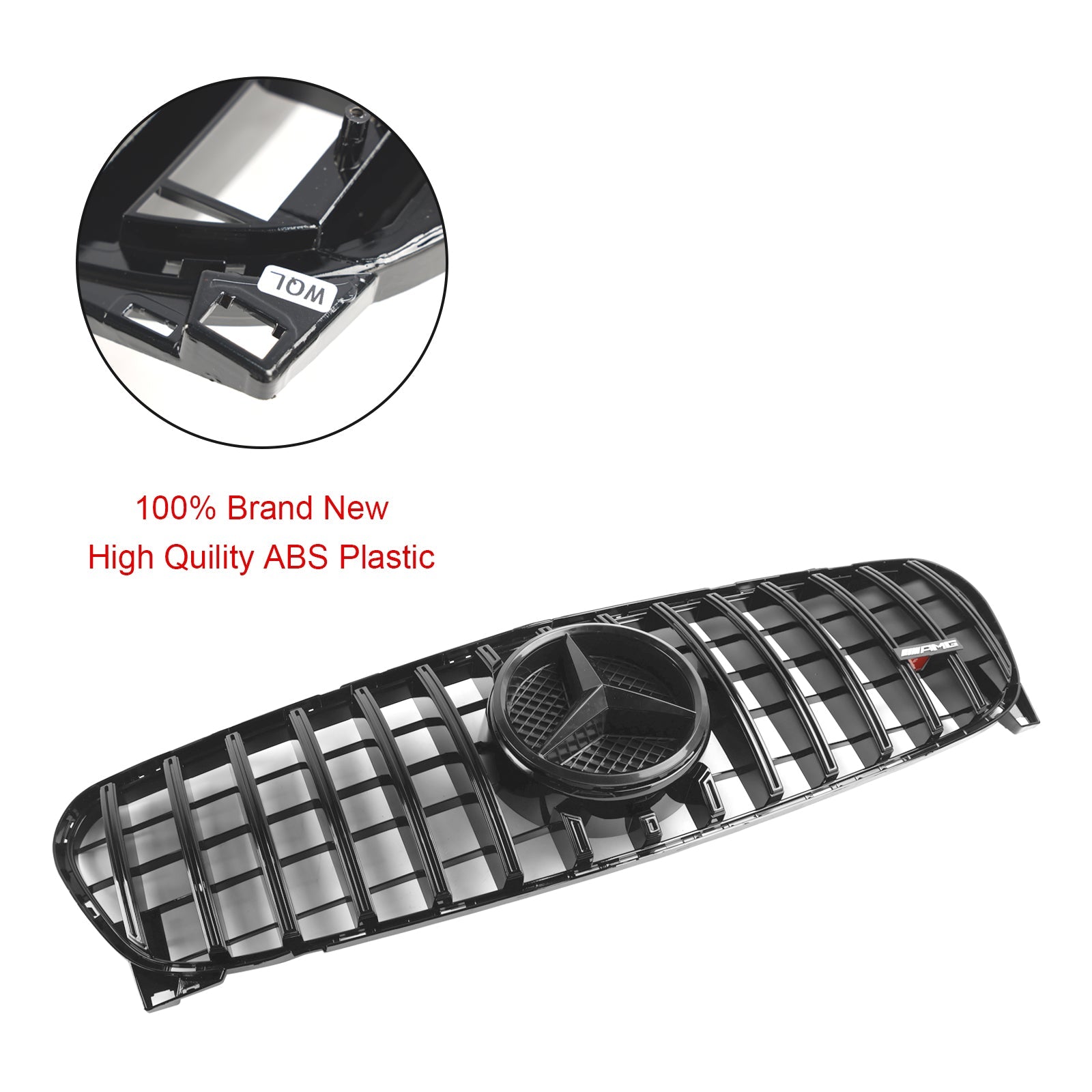 2017 2018 2019 Mercedes-Benz GLA W156 X156 Front Grille Facelift Zwart