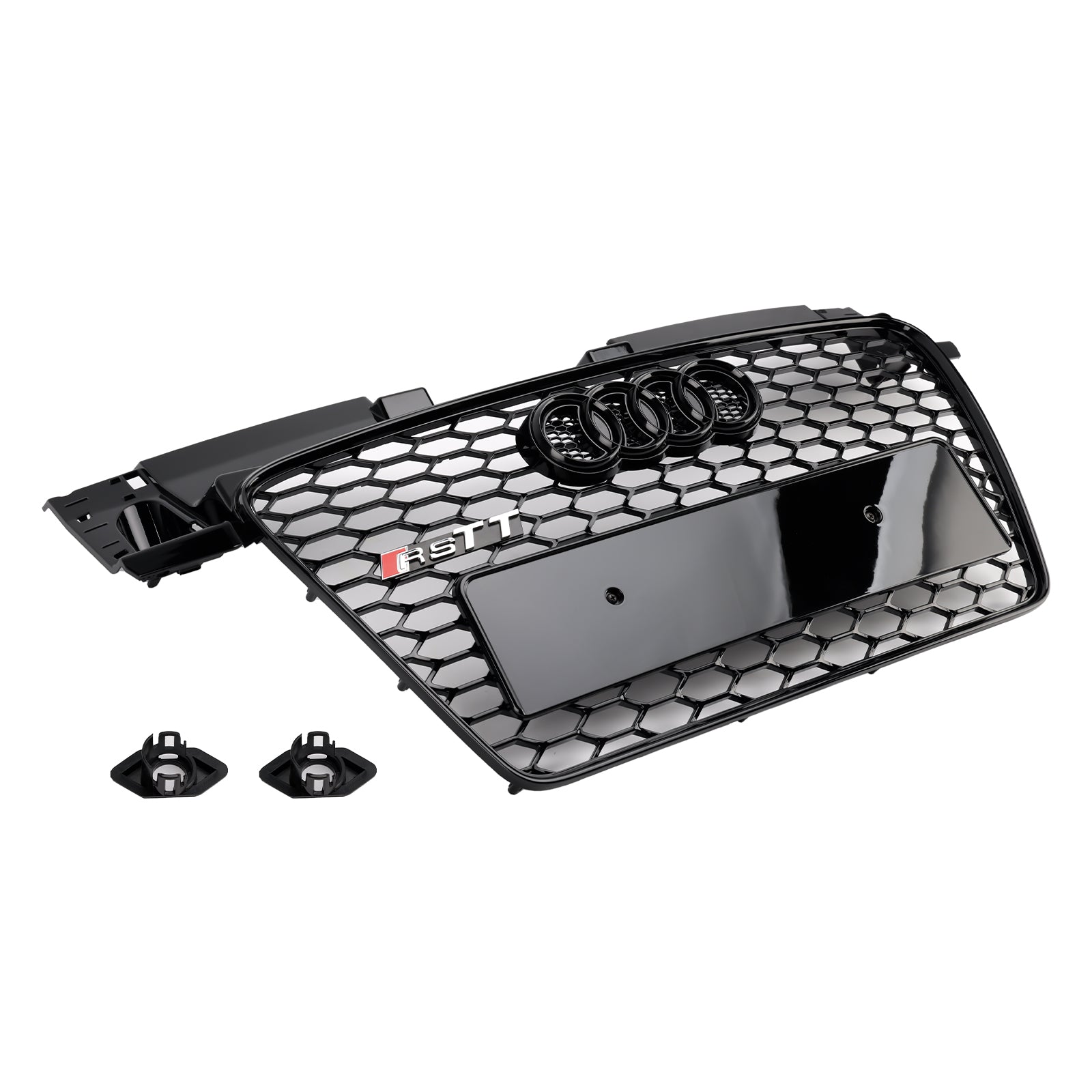 2006-2014 Audi TT TTS RS Style Front Honeycomb Grill Grille Gloss Black