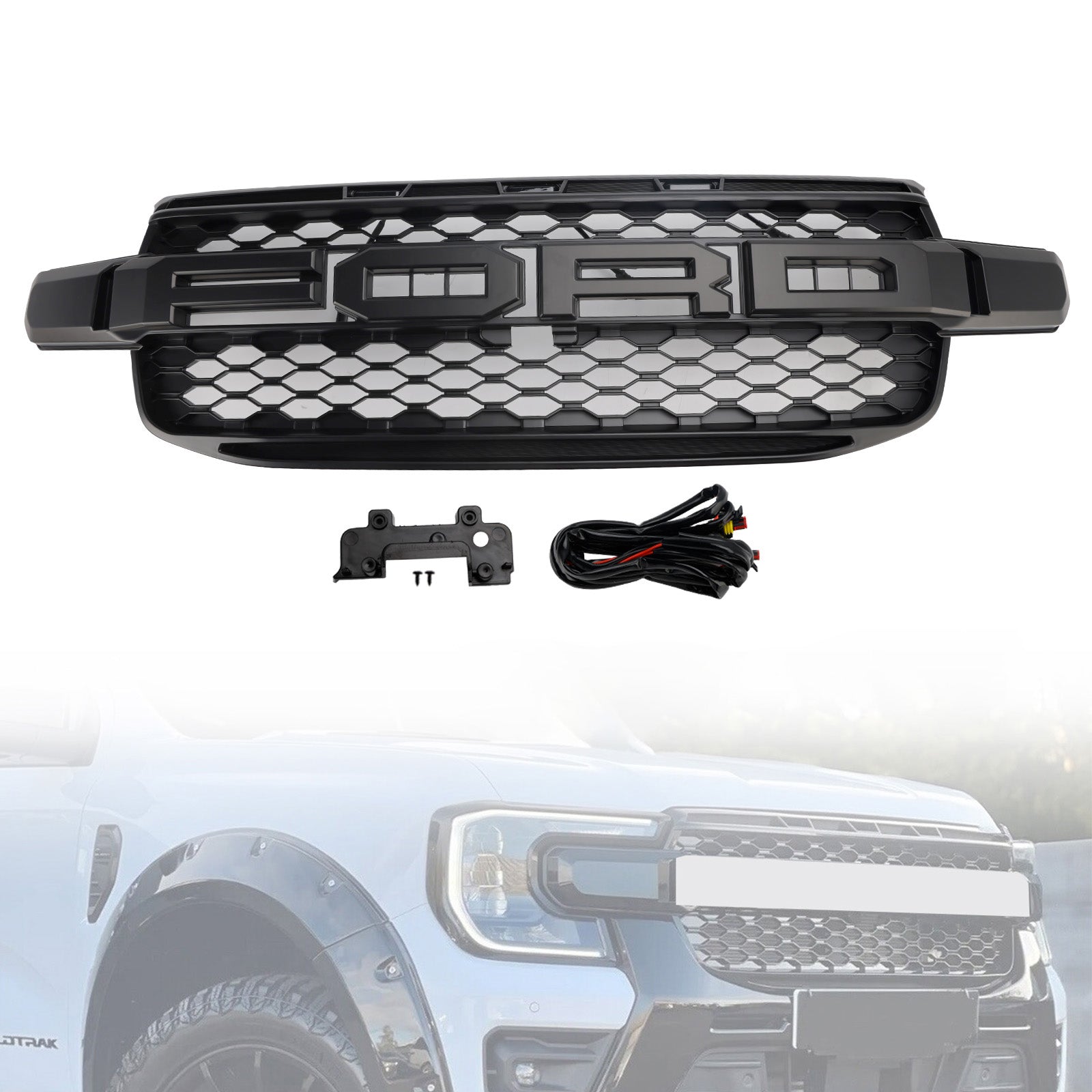 2023-2024 Ford Ranger Everest Next Gen Wildtrak Front Bumper Grill Grille