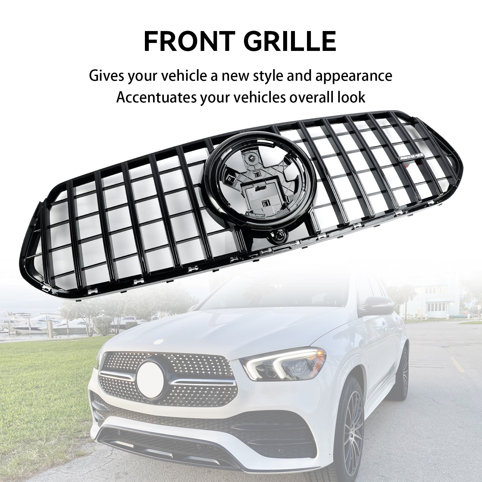 2019-2024 Mercedes Benz GLE W167 C167 V167 Front Bumper Grille Grill