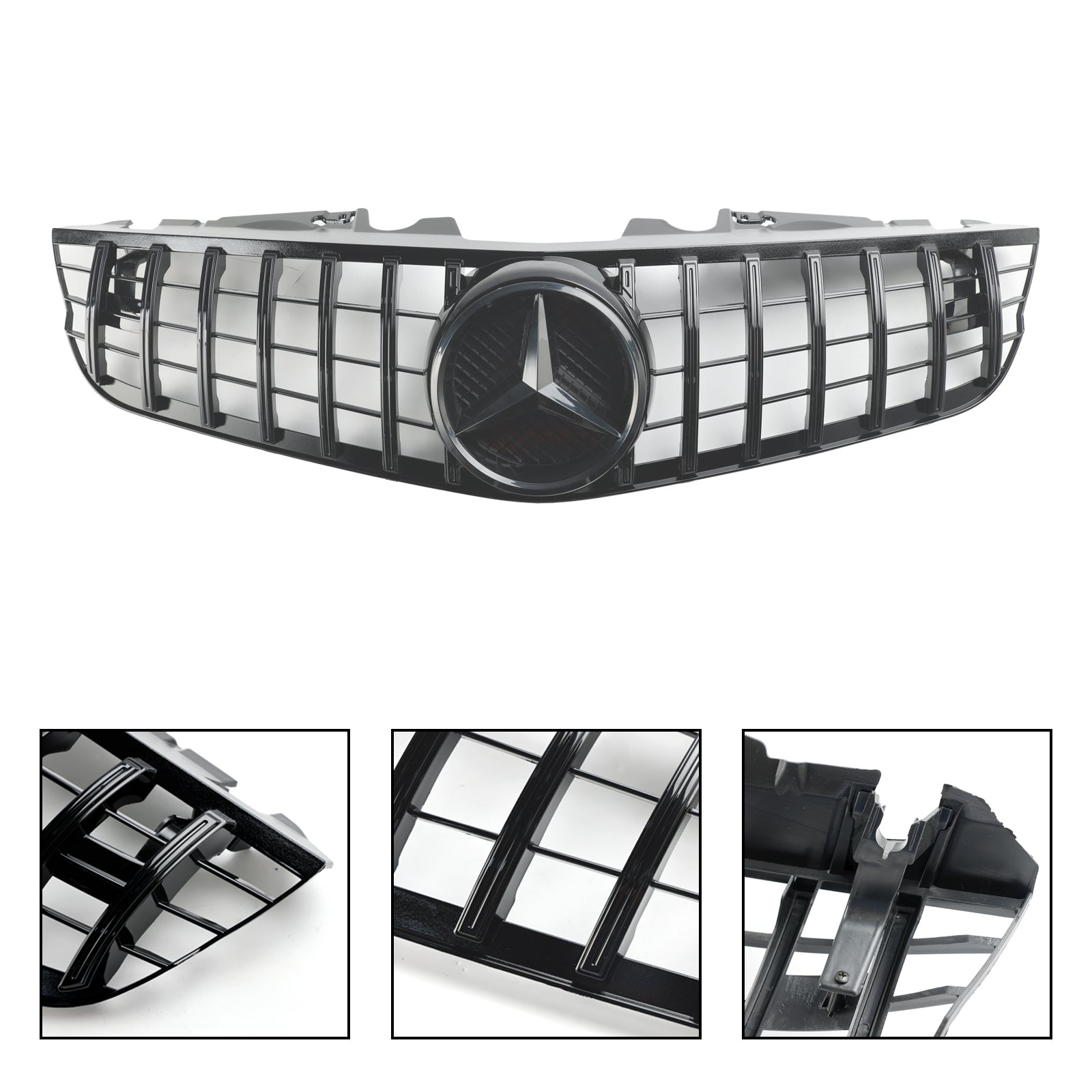 2009-2012 Mercedes Benz SL-SL-SLAS R230 SL550 SL600 Predný nárazník Horný gril