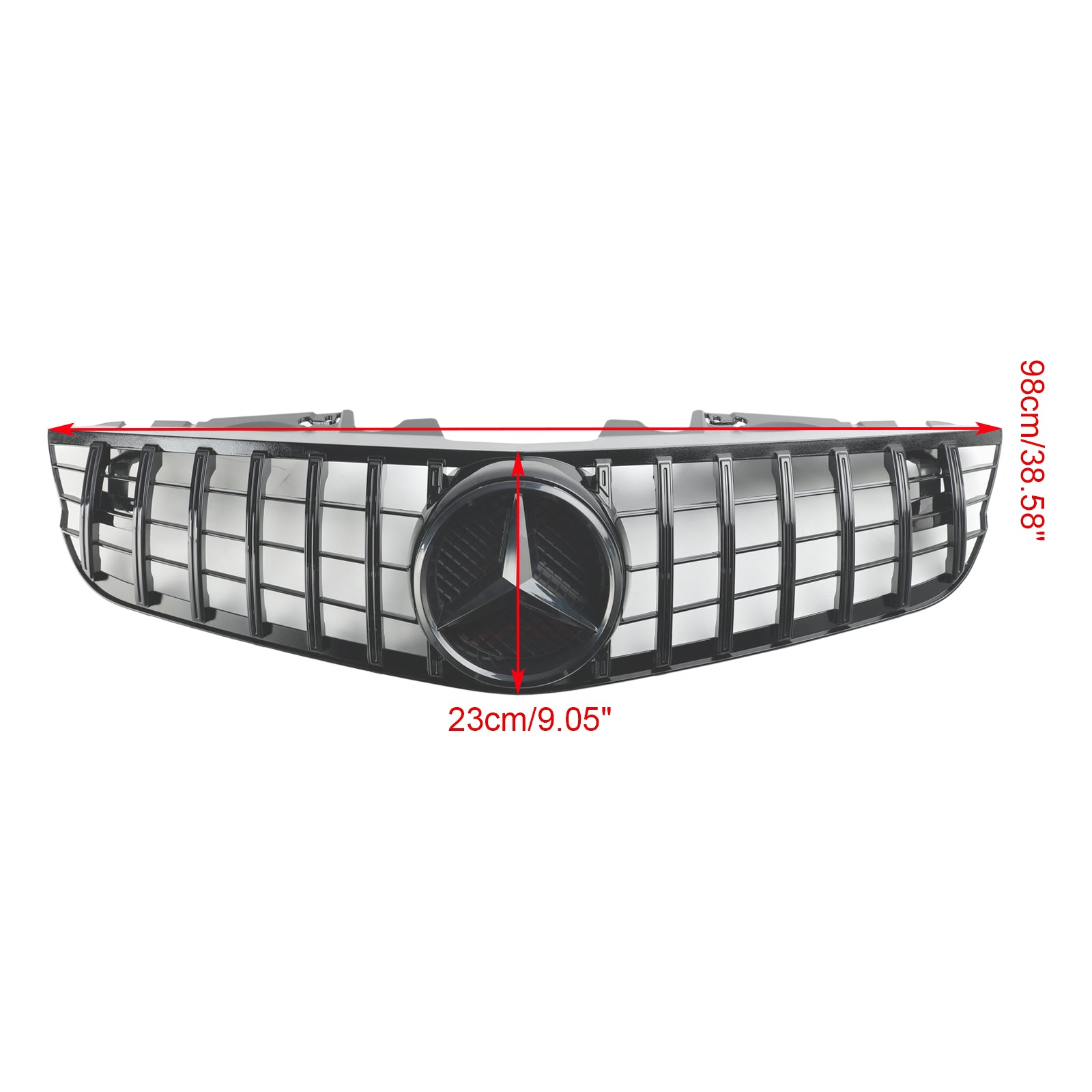2009-2012 Mercedes Benz SL-SL-SLAS R230 SL550 SL600 Predný nárazník Horný gril