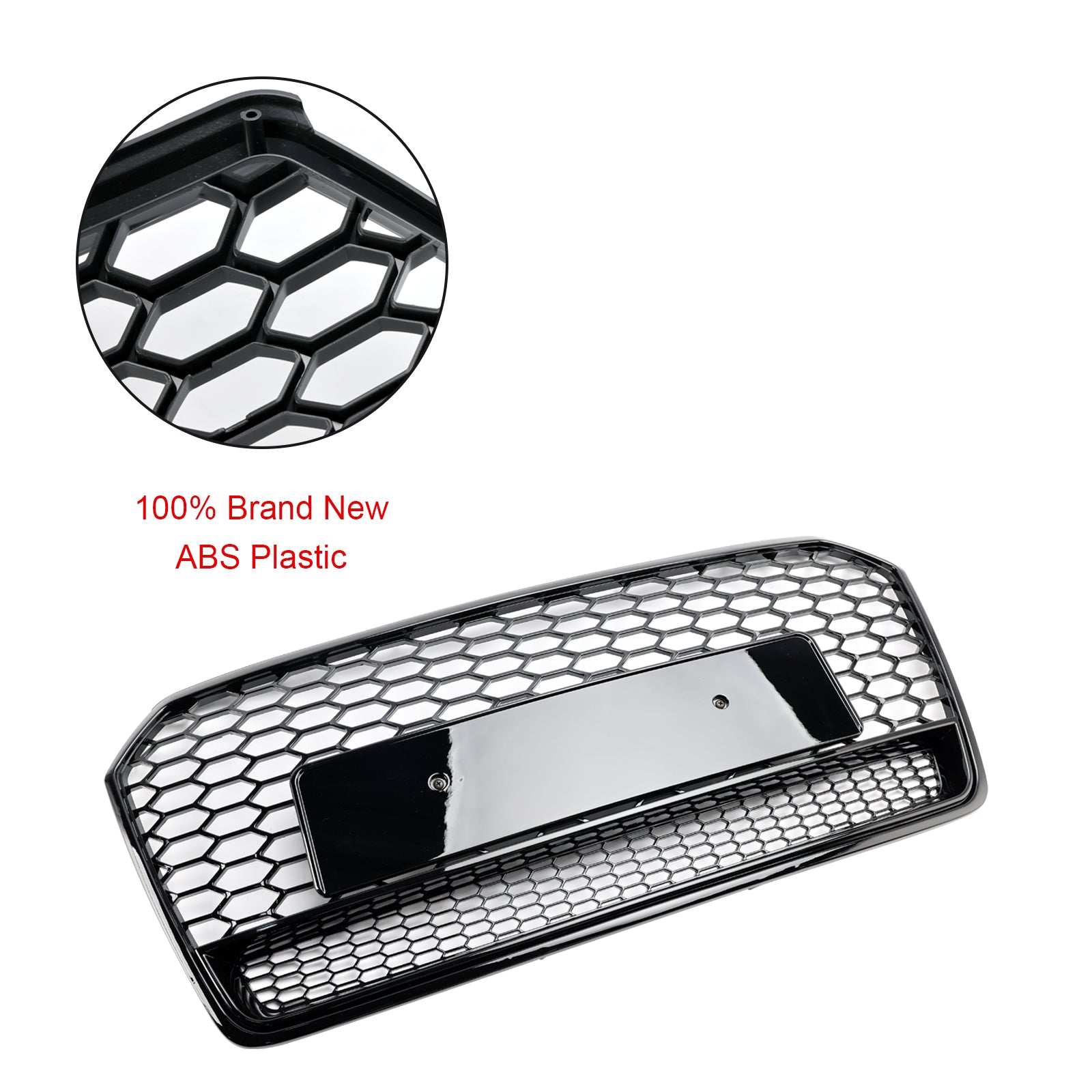 2016 2017 2018 Audi A7 C7 S7 RS7 Style Honeycomb Främre stötfångare Grill Grill Svart
