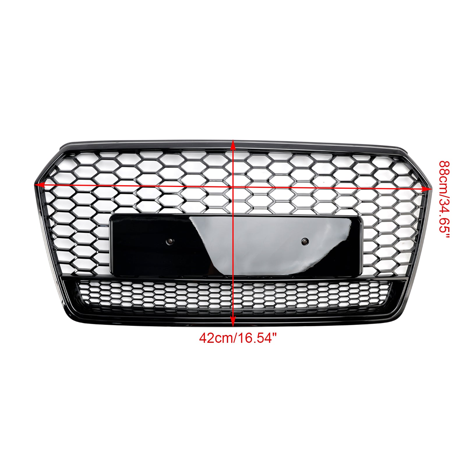 2016 2017 2018 Audi A7 C7 S7 RS7 Style Honeycomb Främre stötfångare Grill Grill Svart