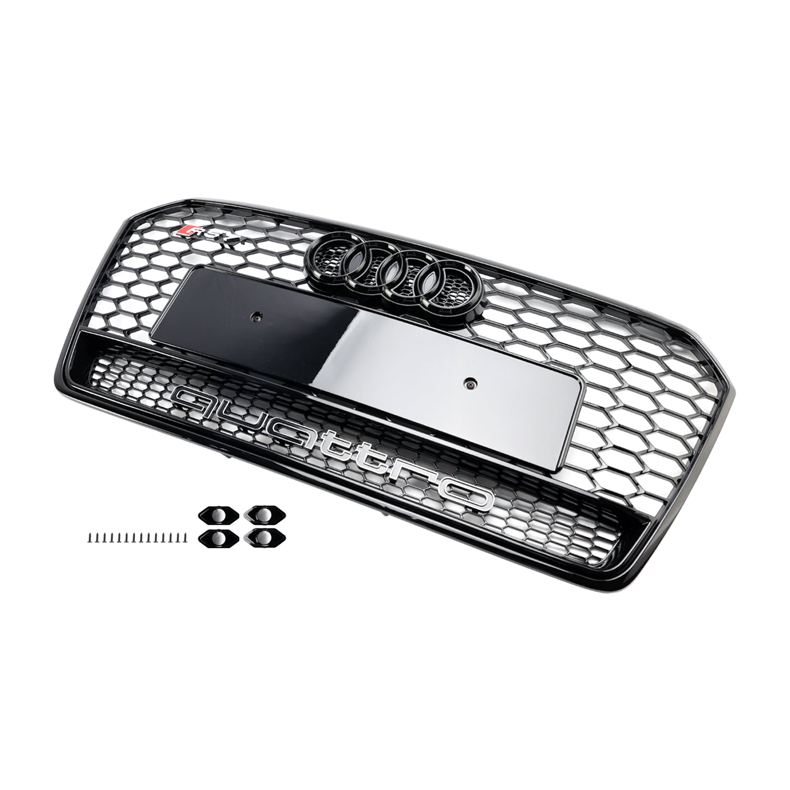 2016-2018 AUDI A7 C7 S7 RS7 Style en nid d'abeille de pare-chocs Grille de grille noire