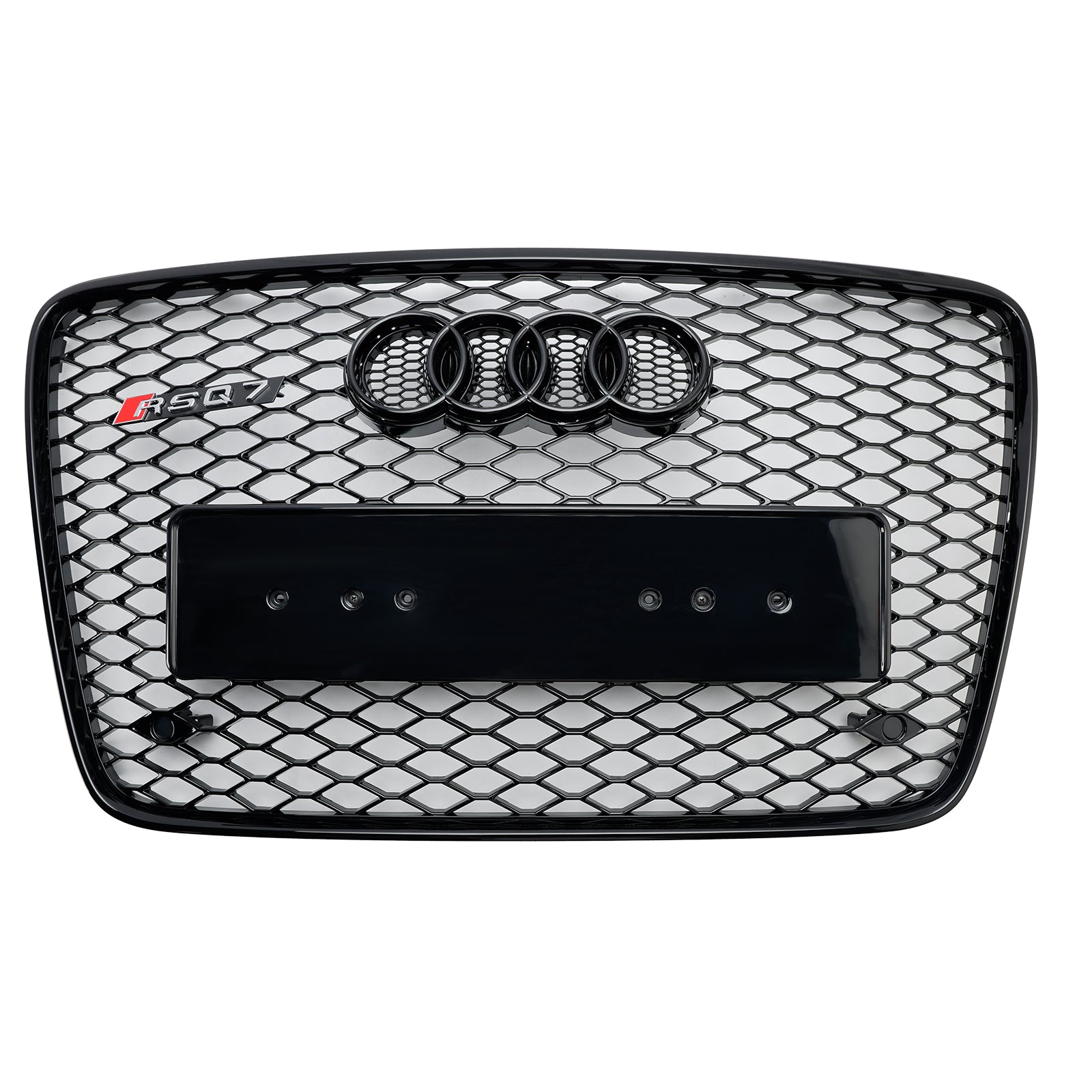 2005-2015 Audi Q7 Gloss Black Front Bumper Radiator Vent Mesh Grill Grill