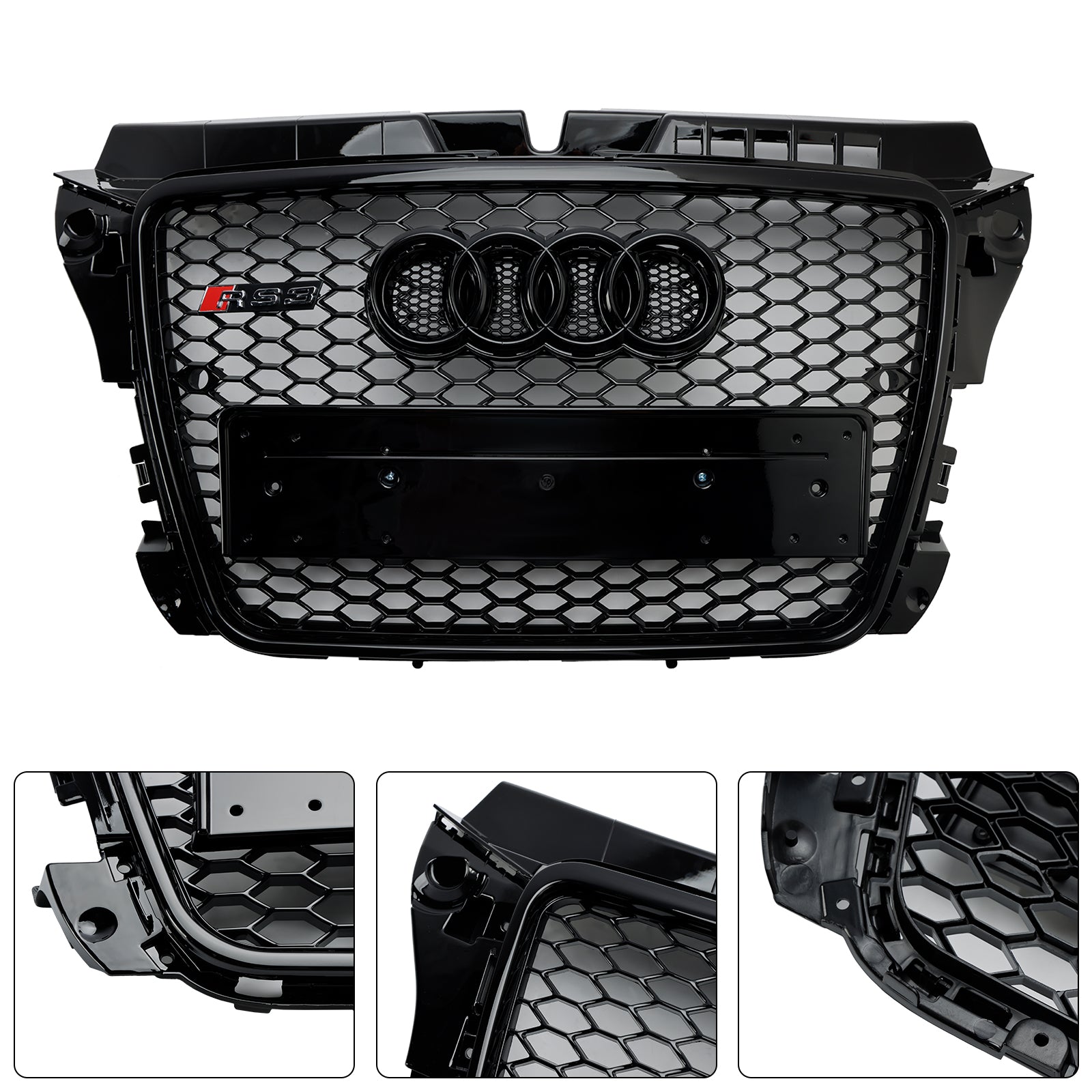 2008-2013 Audi A3 8p RS3 Style Honeycomb Grade da grade de pára-mel dianteiro