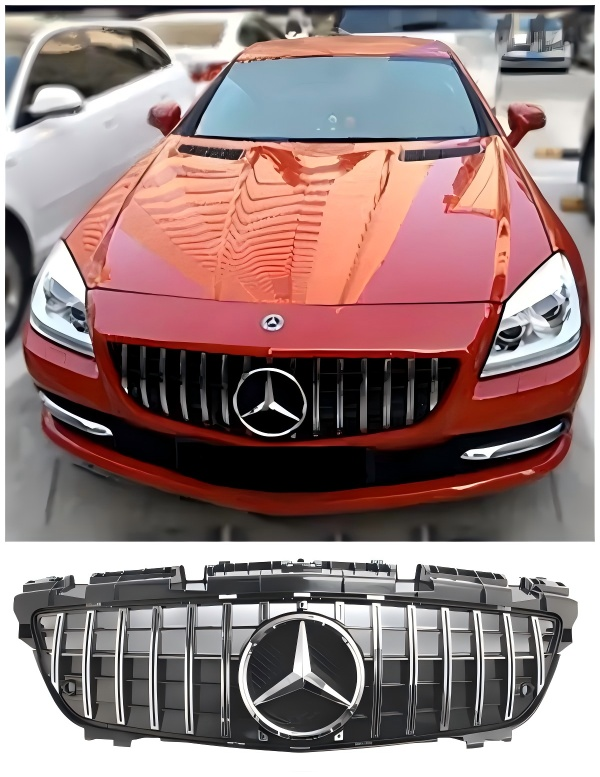 2011-2016 Mercedes SLK-Class R172 SLK55 Chrome Front Radiator Grill Grille