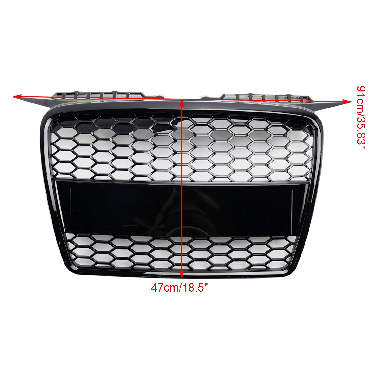 2004 2005 2006 2007 2008 Audi A3 8P Pre-Facelift RS3 Style Front Bumper Grill Grille 8P4853651A