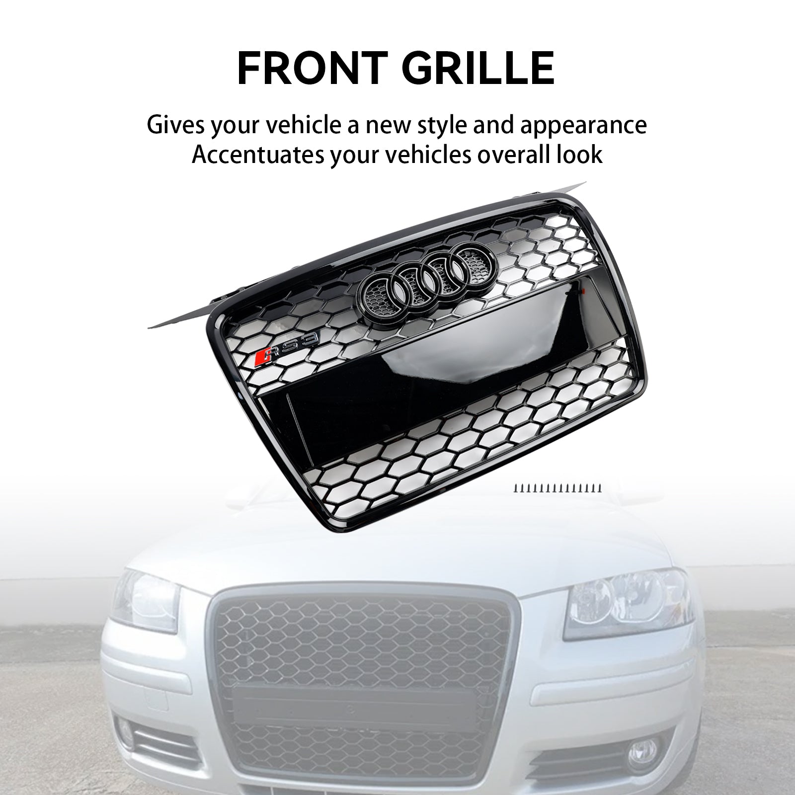 2004-2008 Audi A3 8p RS3 Style Front Bumper Grill Grill 8P4853651A