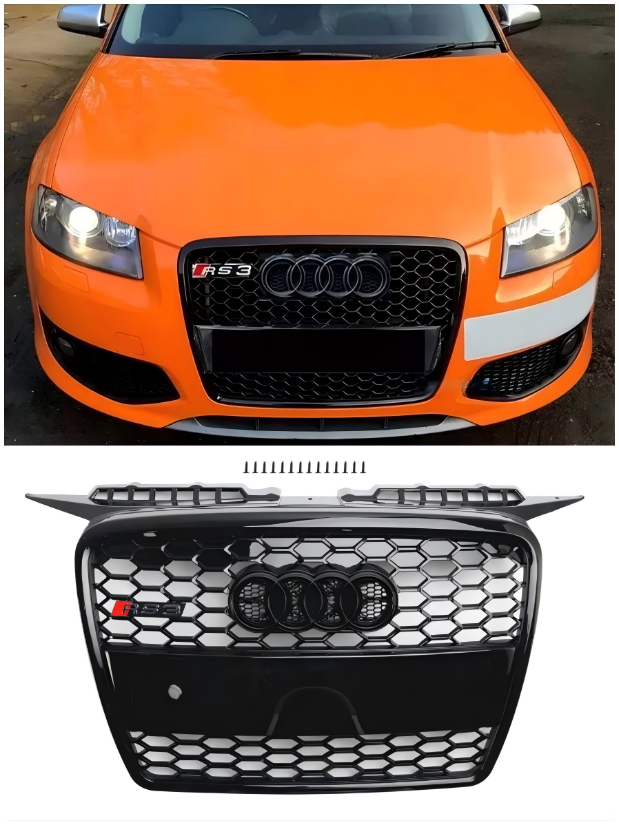 2004-2008 Audi A3 8p RS3 Style Front Bumper Grill Grill 8P4853651A