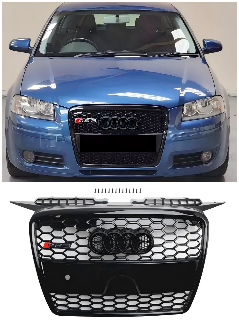 2004-2008 Audi A3 8p RS3 Style Front Bumper Grill Grill 8P4853651A