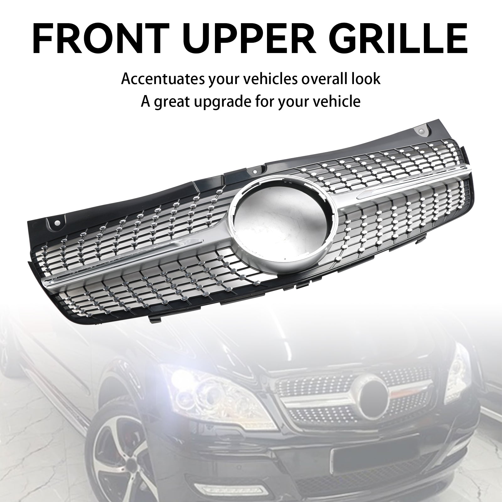 2011-2014 Mercedes Benz V-Klasse Viano W639 Diamantvormige voorbumpergrille