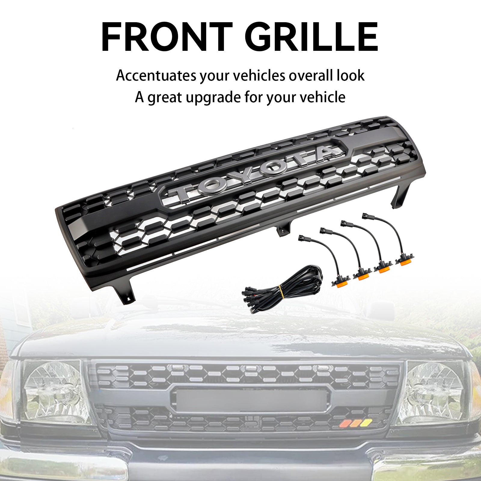 1997-2000 Toyota Tacoma TRD PRO Honingraat voorbumpergrille