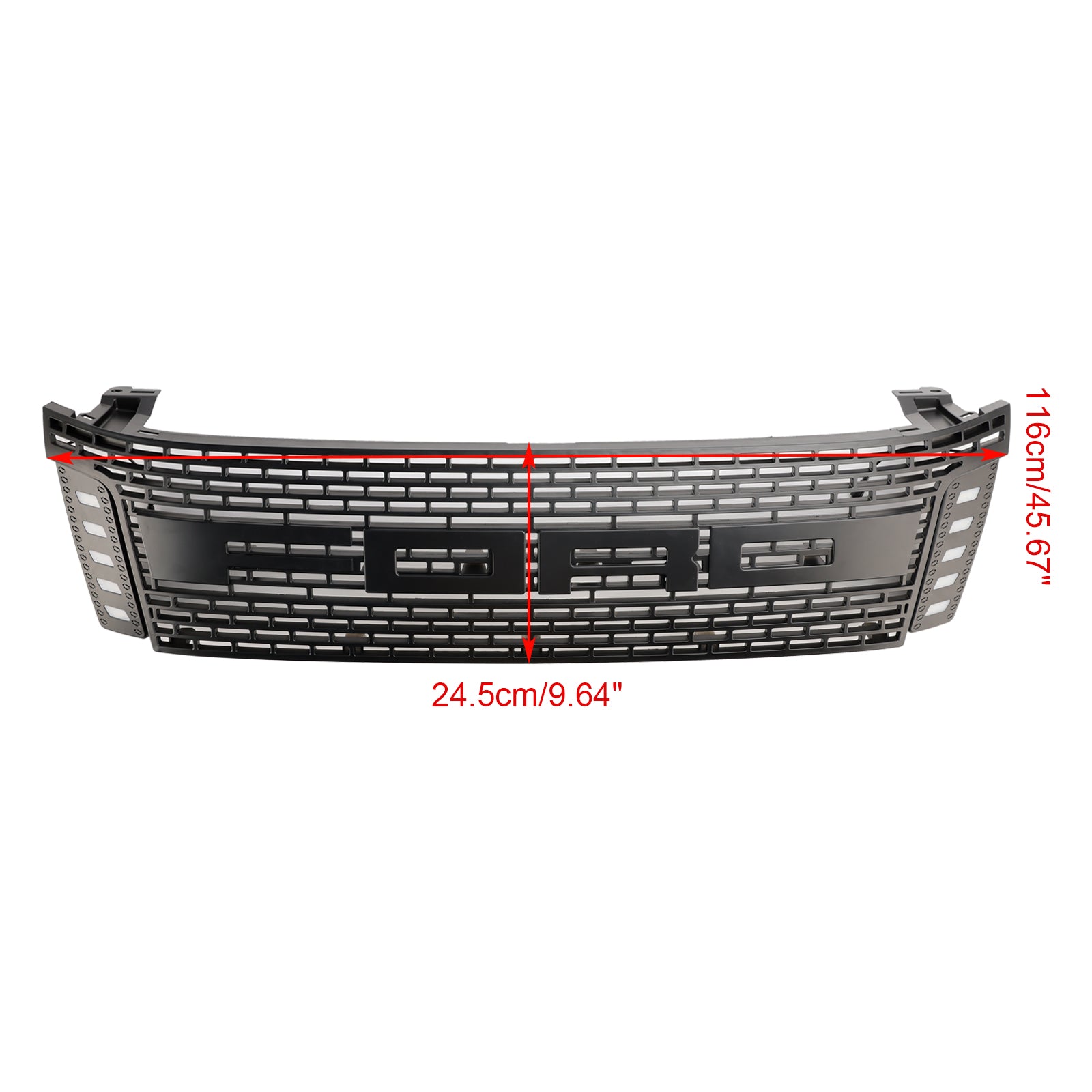 2012 2013 2014 Ford Ranger T6 PX1 Matt Black Front Bumper Grill Grille