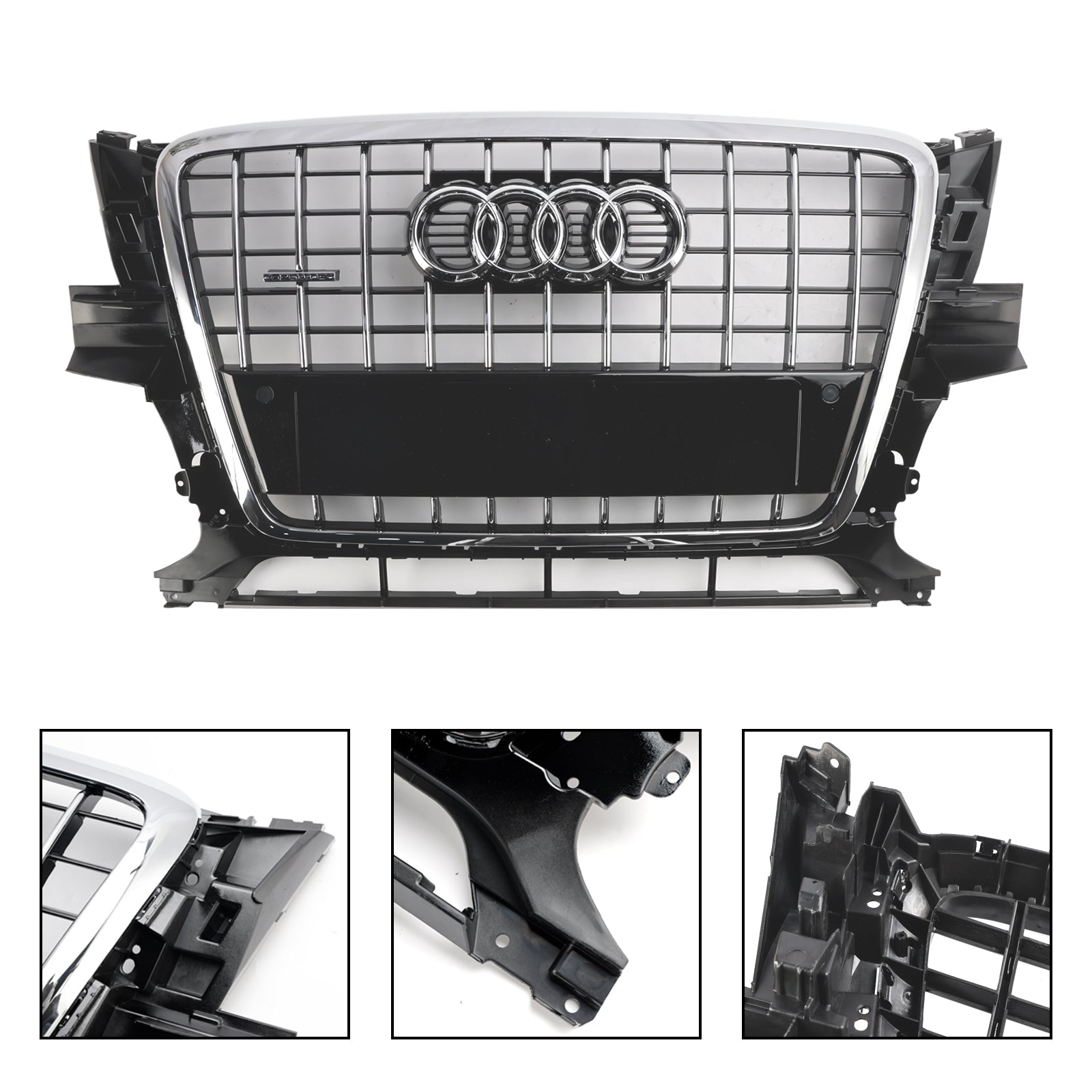 2009-2012 Audi Q5 SQ5 Grille de pare-chocs avant 8R0853651PT94 Chrome