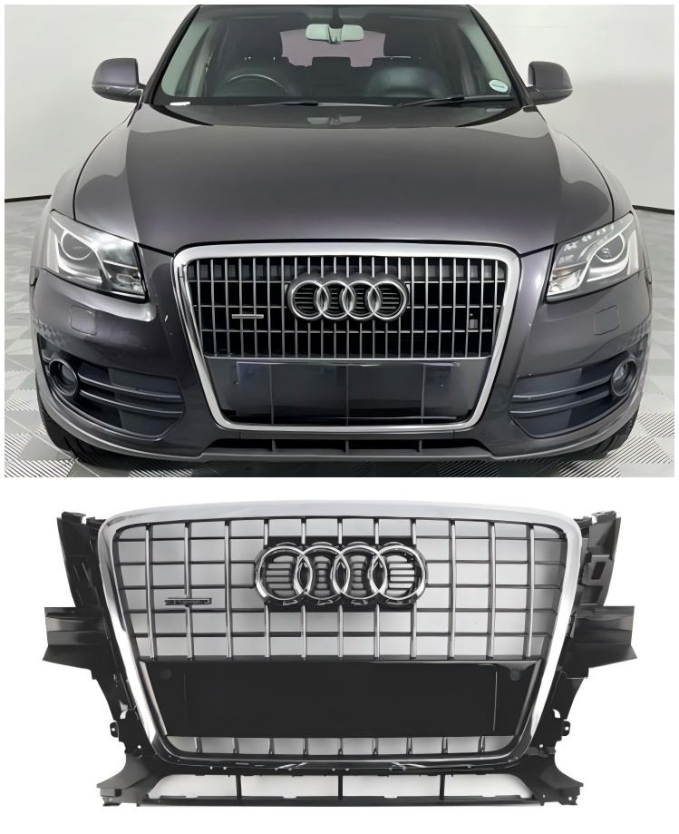 2009-2012 Audi Q5 SQ5 Front Bumper Grill Grille 8R0853651PT94 krom