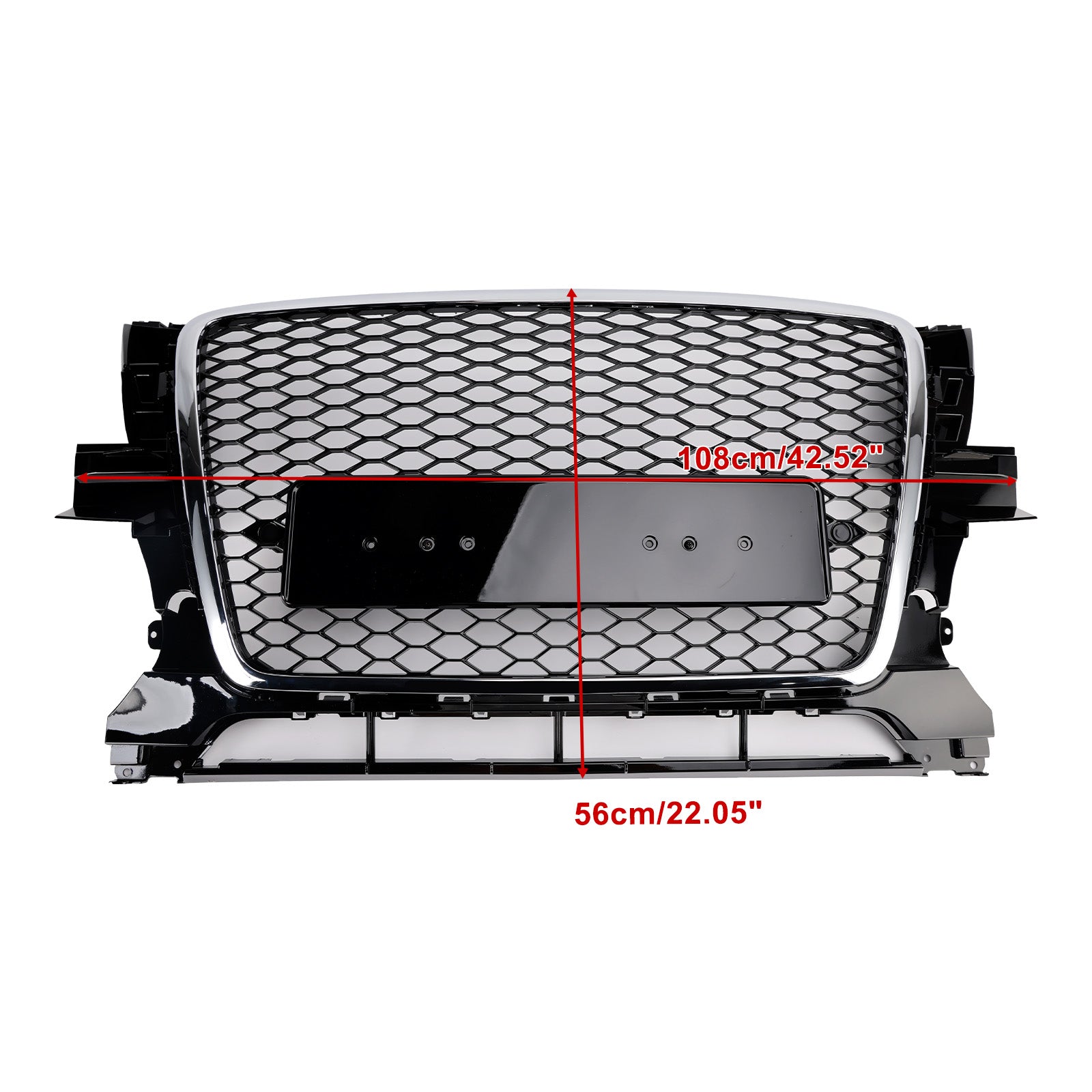 2009-2012 Audi Q5 Chrome/Black Front Bumper Grill Grille 8R0853651B