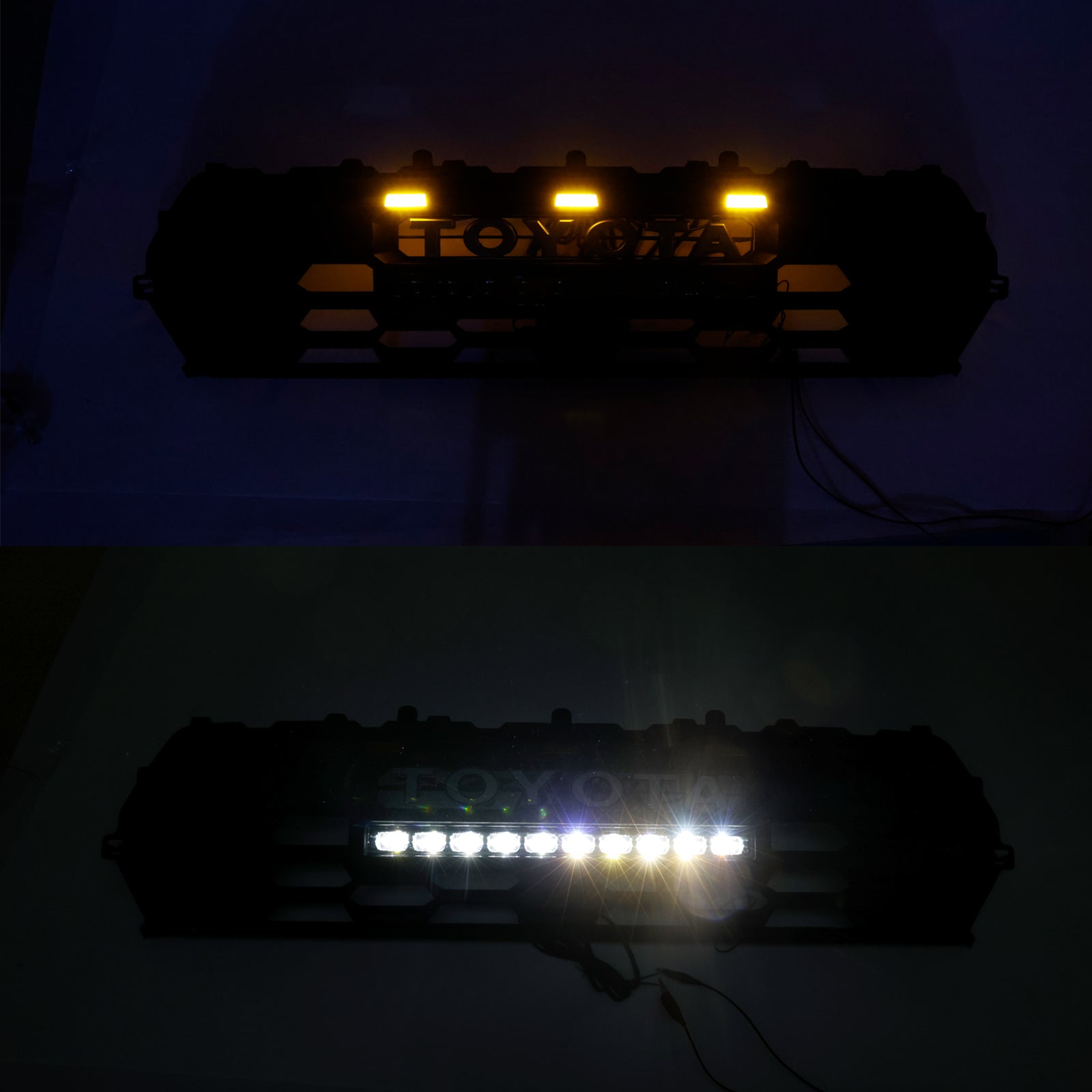 2024+ Toyota Tacoma Zwarte Voorbumper Grille Met Led & Lichtbalk