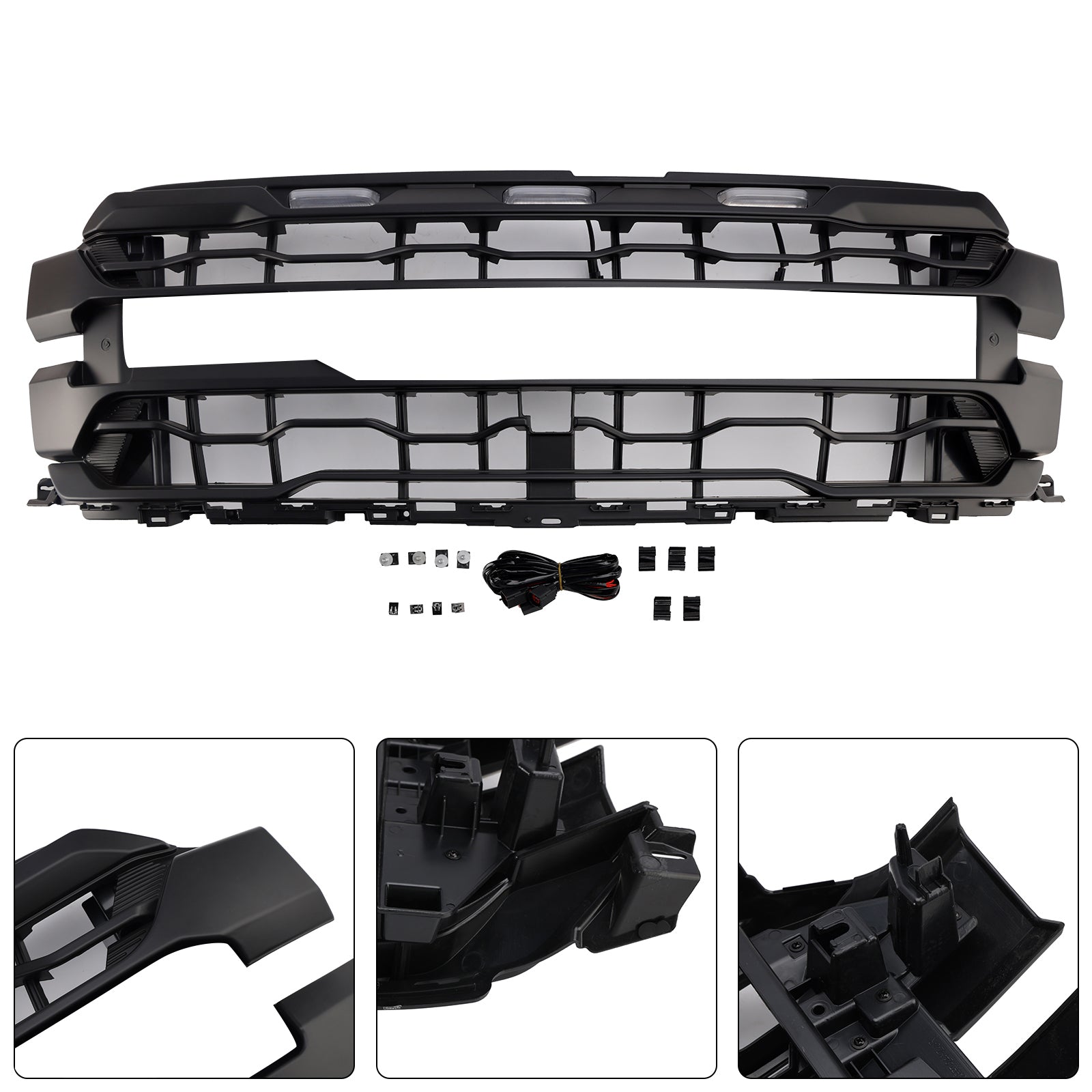 Zwarte voorbumpergrille, alleen geschikt voor Ford F150 RAPTOR 2024+