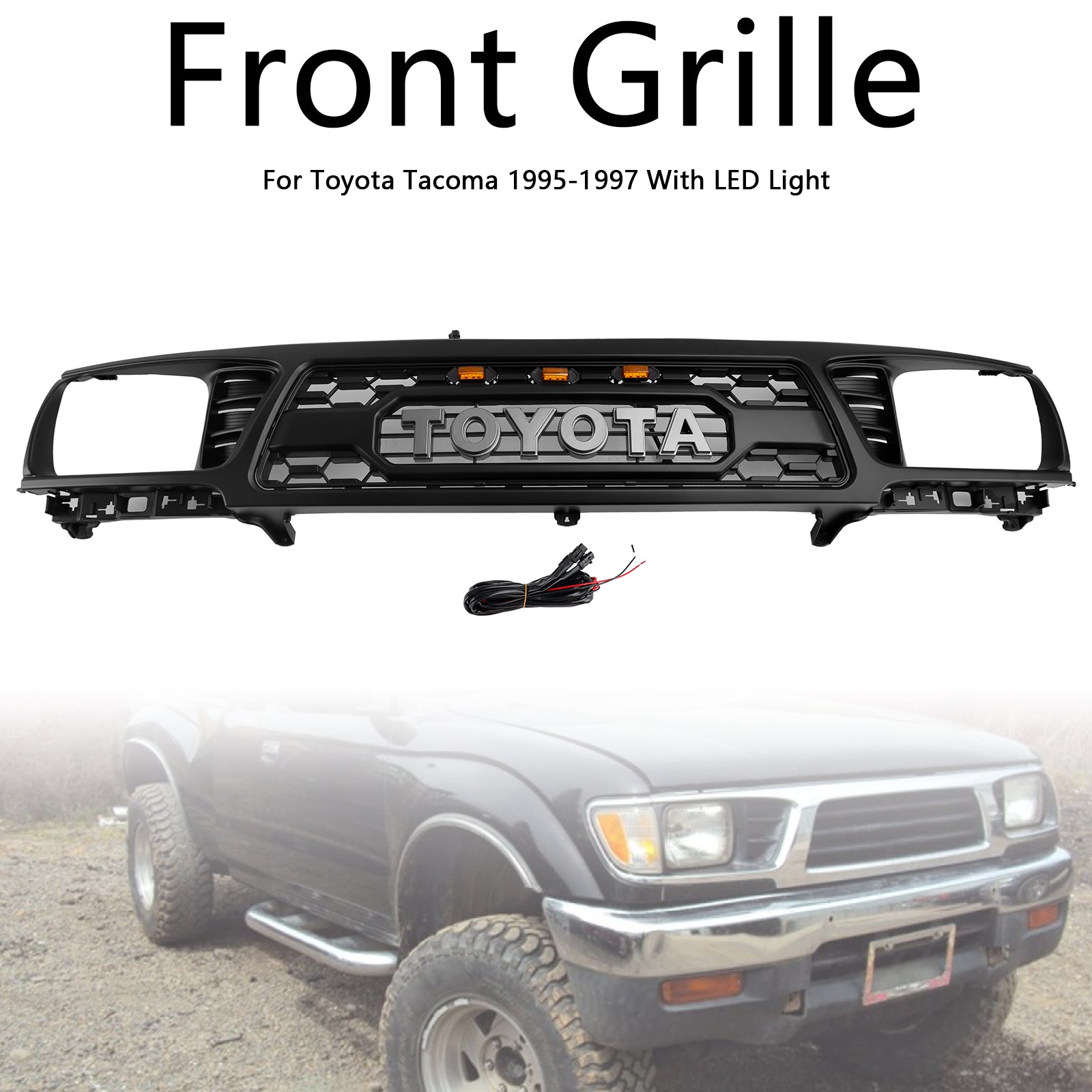 1995-1997 Toyota Tacoma TRD PRO Honingraat voorbumpergrille