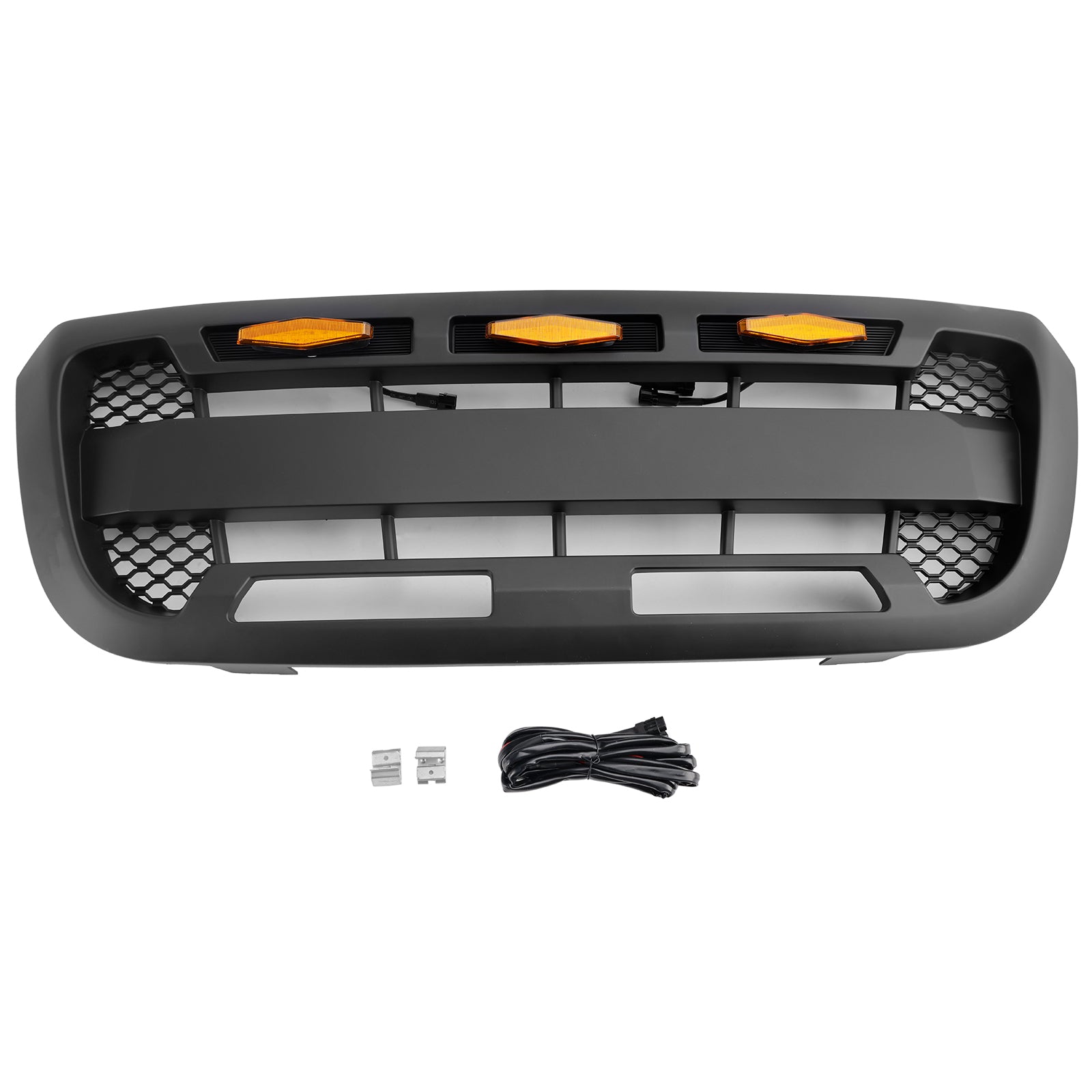 2004-2011 Ford Ranger avec lumière LED Grille de pare-chocs avant noire mate