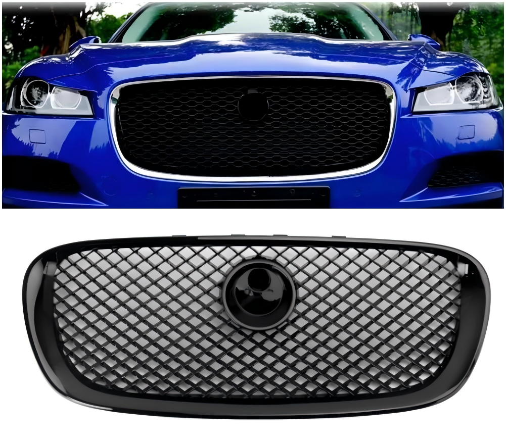 2008 2009 2010 2011 Jaguar XF Pre-Facelift XF-R-stijl voorbumpergrille Glanzend zwart