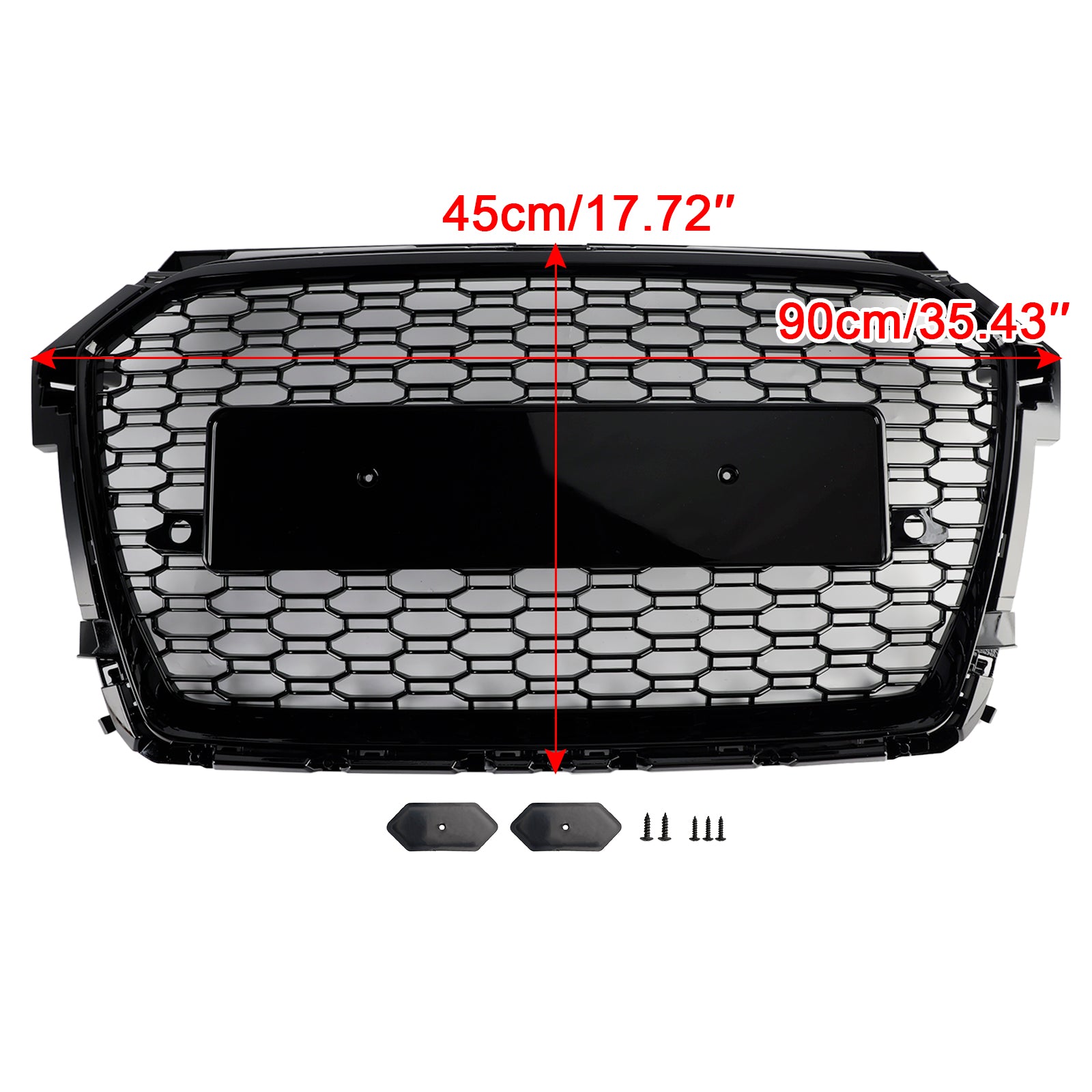 2016 2017 2018 2019 Audi A1 S1 8X Facelift RS Style Honeycomb Bumper Grille Black