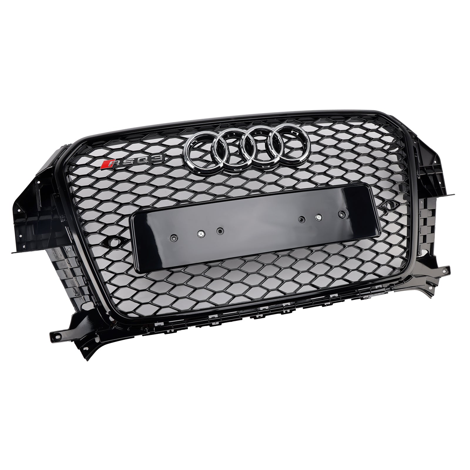 2011-2015 Audi Q3 S-Line RSQ3 Style Front Honeycomb Mesh Grille Bloss Black