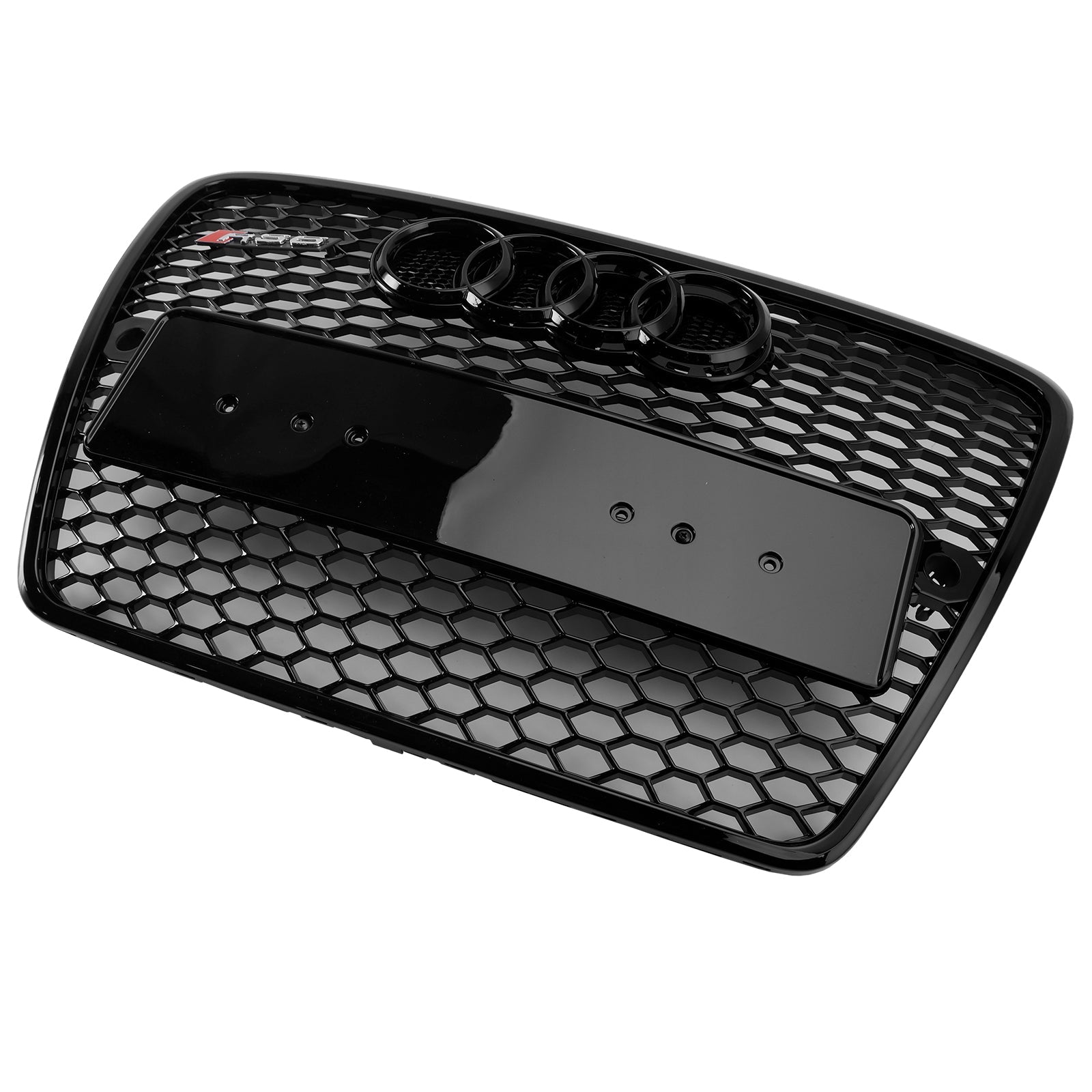 2004 2005 2006 2007 2008 Audi A6 C6 Pre-Facelift Black Front Honeycomb Bumper Grill Grill