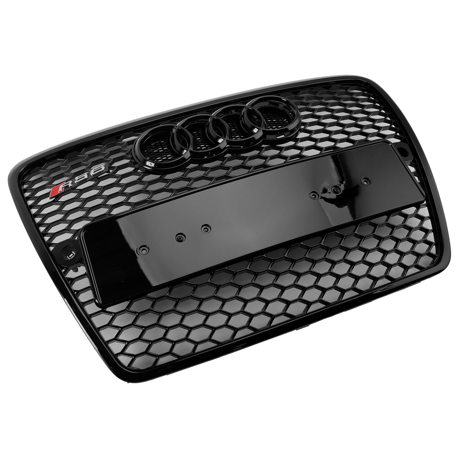 2004 2005 2006 2007 2008 Audi A6 C6 Pre-Facelift Black Front Honeycomb Bumper Grill Grill