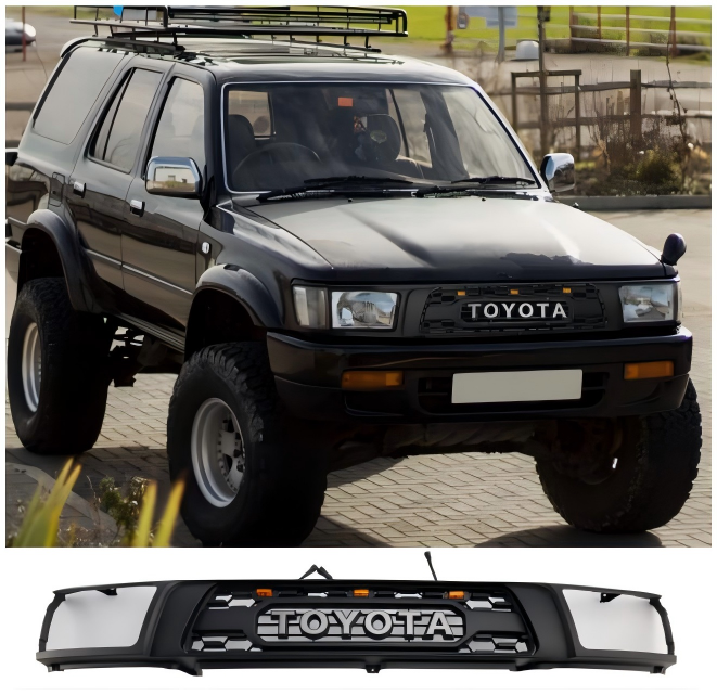 1992 1993 1994 1995 Toyota 4Runner med LED Matte Black Front Bumper Grill Grill