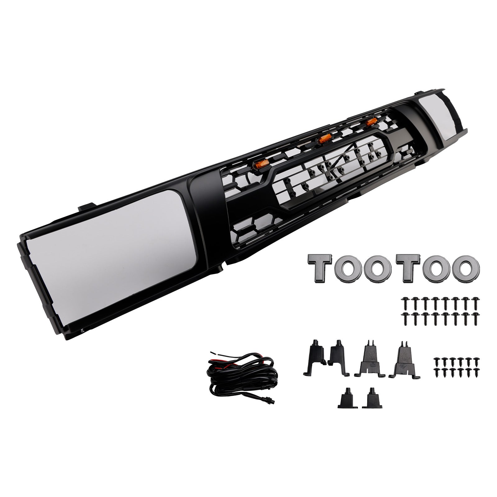 1992-1995 Toyota 4Runner avec calandre de pare-chocs avant noire mate à LED