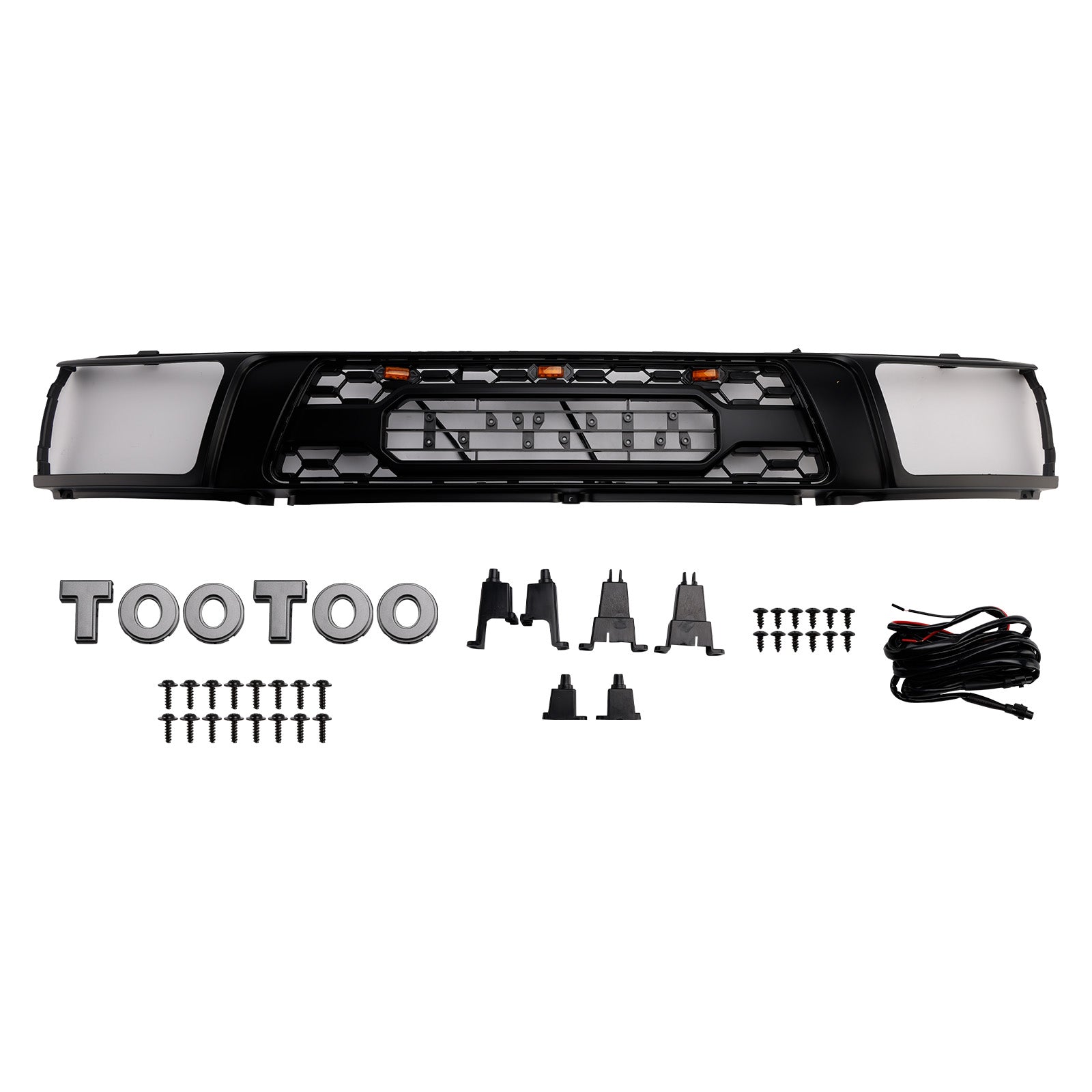 1992-1995 Toyota 4Runner avec calandre de pare-chocs avant noire mate à LED