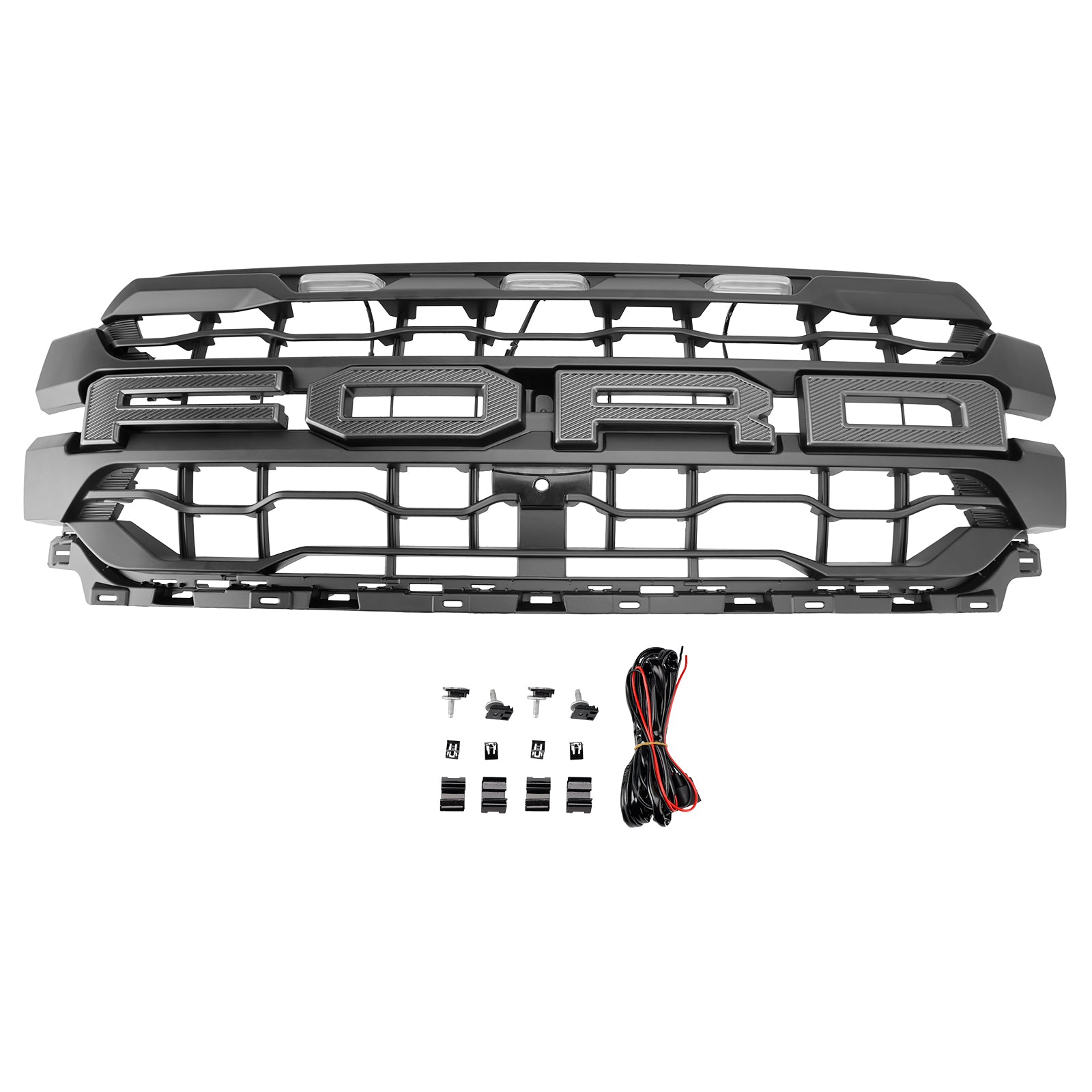 2024+ Ford F150 s čiernym predným nárazníkom mriežky Grill Grill