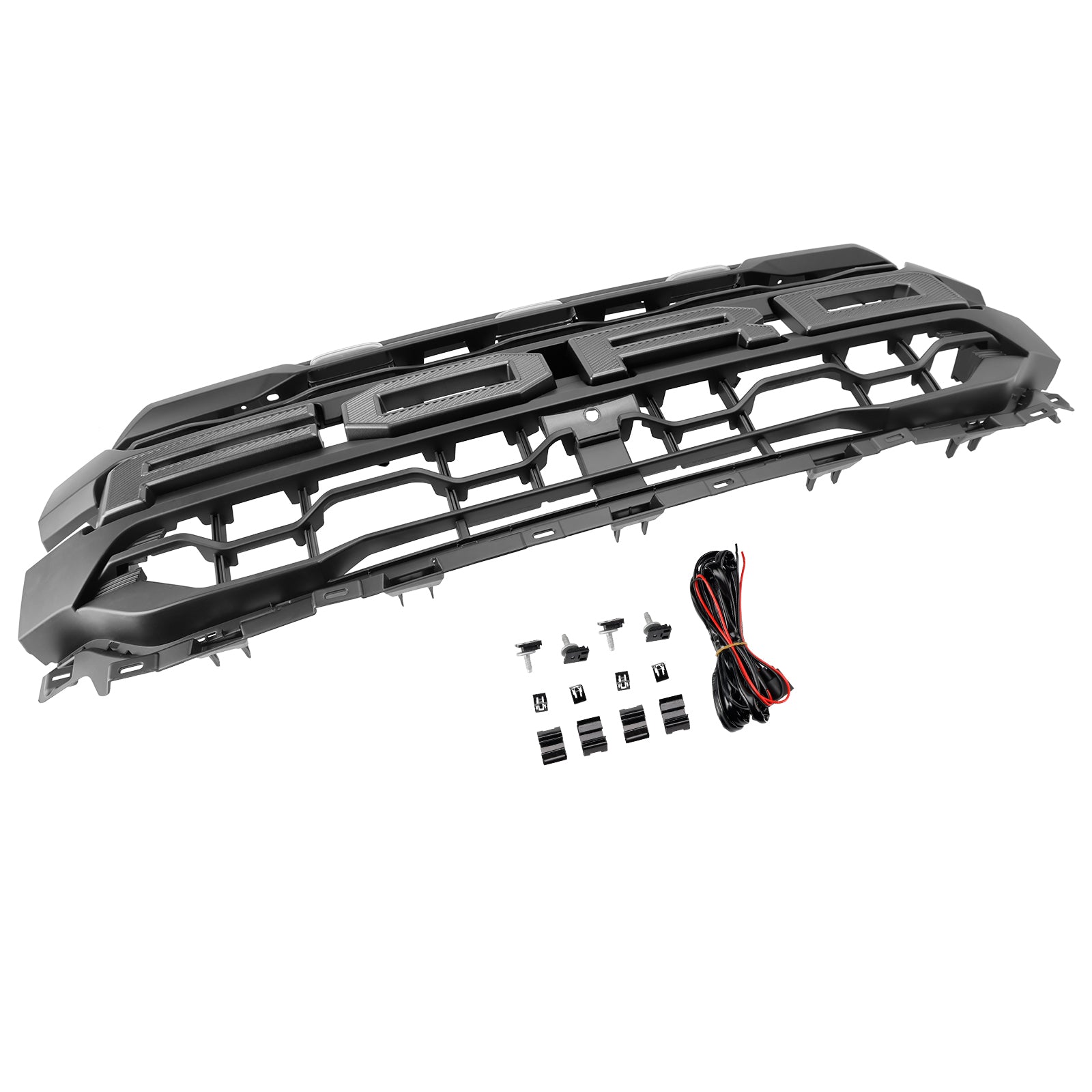 2024+ Ford F150 With LED Black Front Bumper Grille Grill