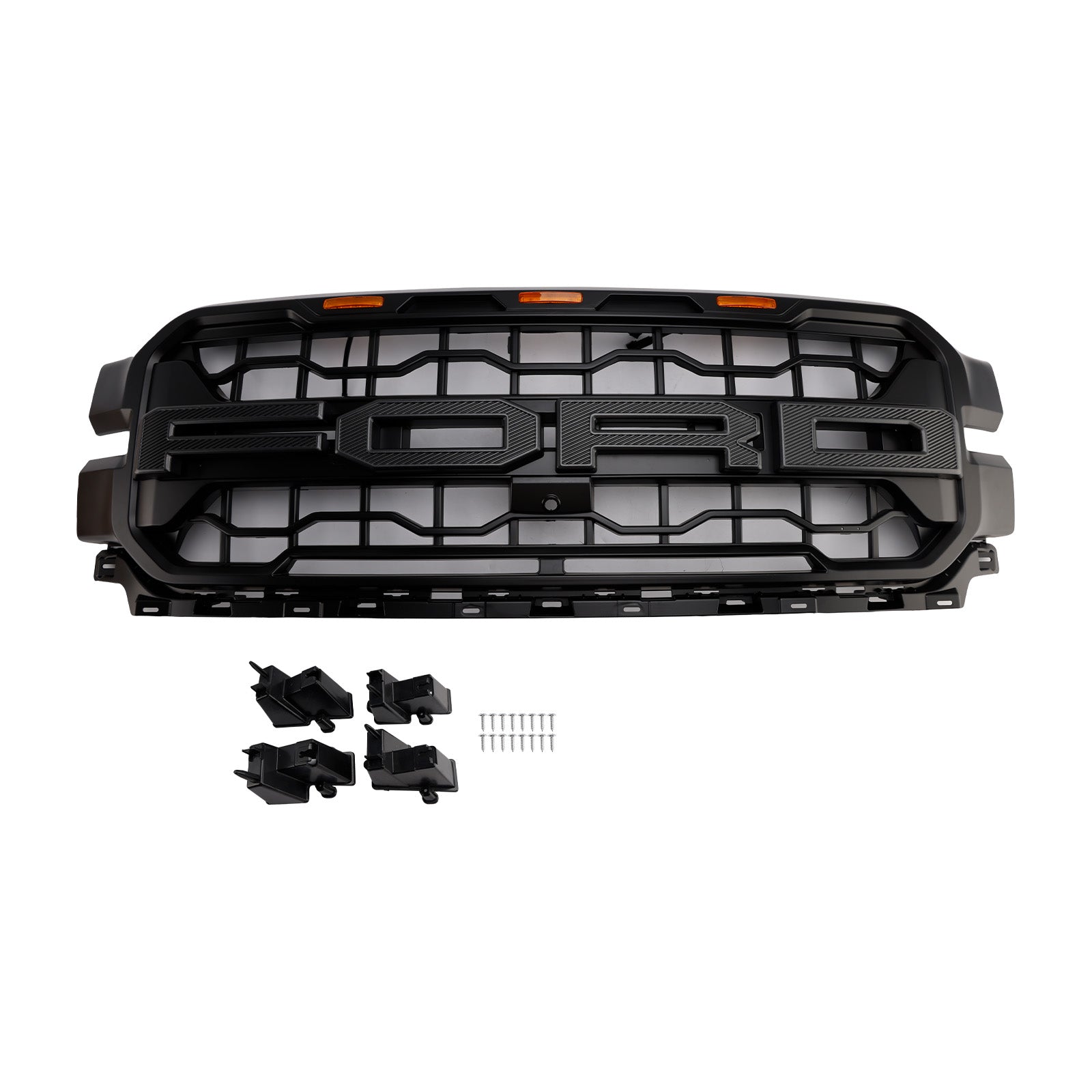 2024+ Ford F150 con griglia per paraurti anteriore nera a LED