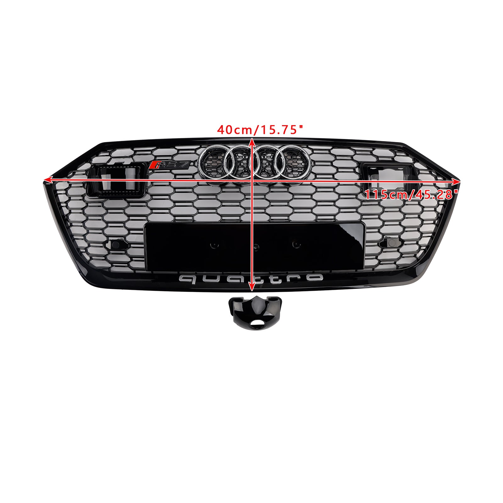 2019-2024 Audi A7 C8 S7 avec grille de pare-chocs avant Black Black